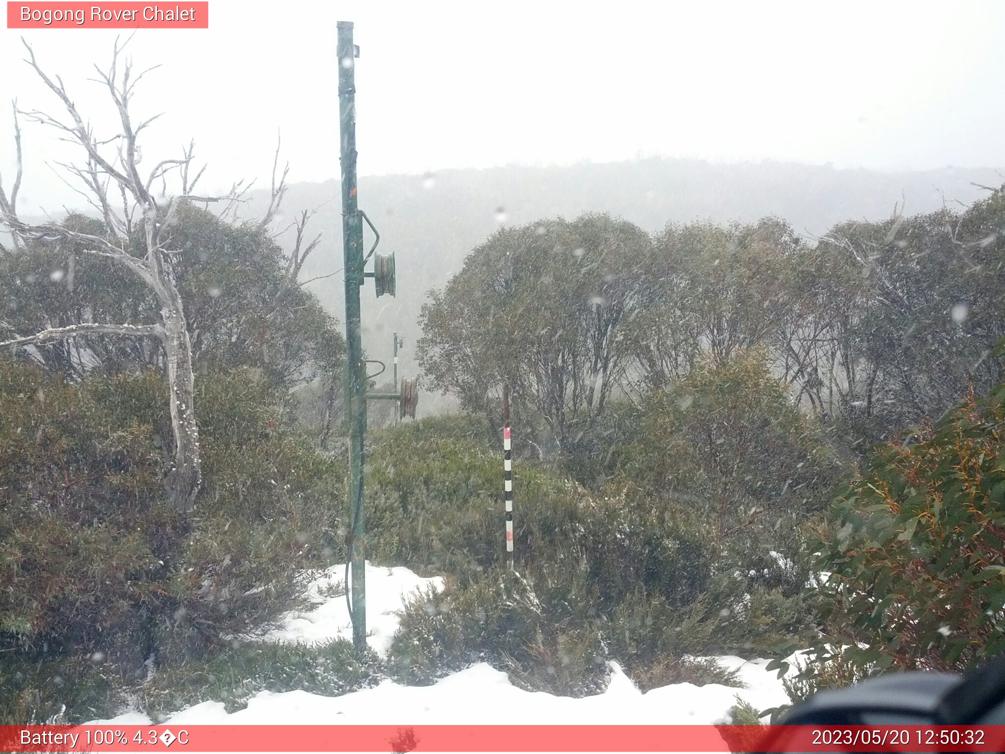 Bogong Web Cam 12:50pm Saturday 20th of May 2023