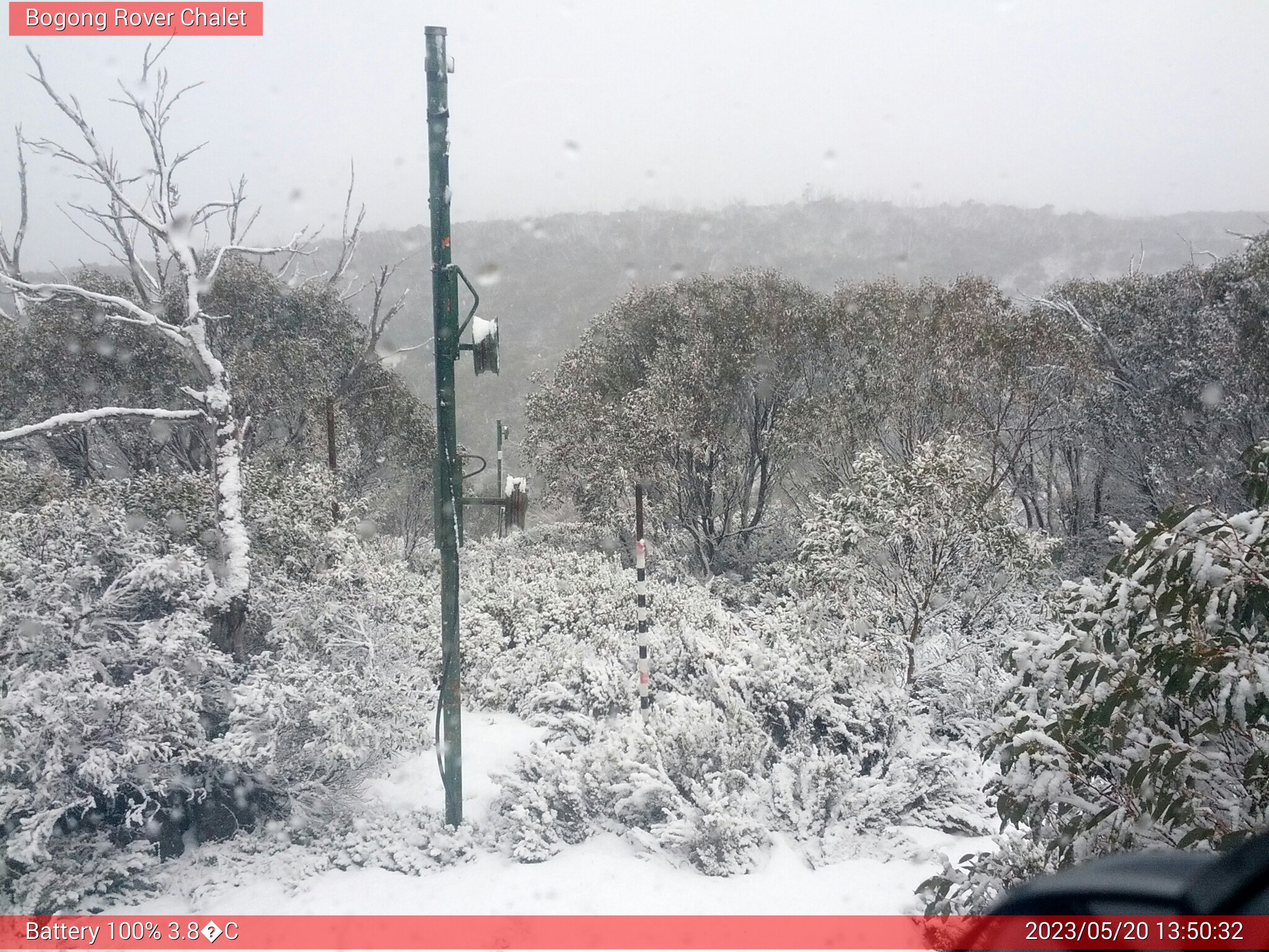 Bogong Web Cam 1:50pm Saturday 20th of May 2023