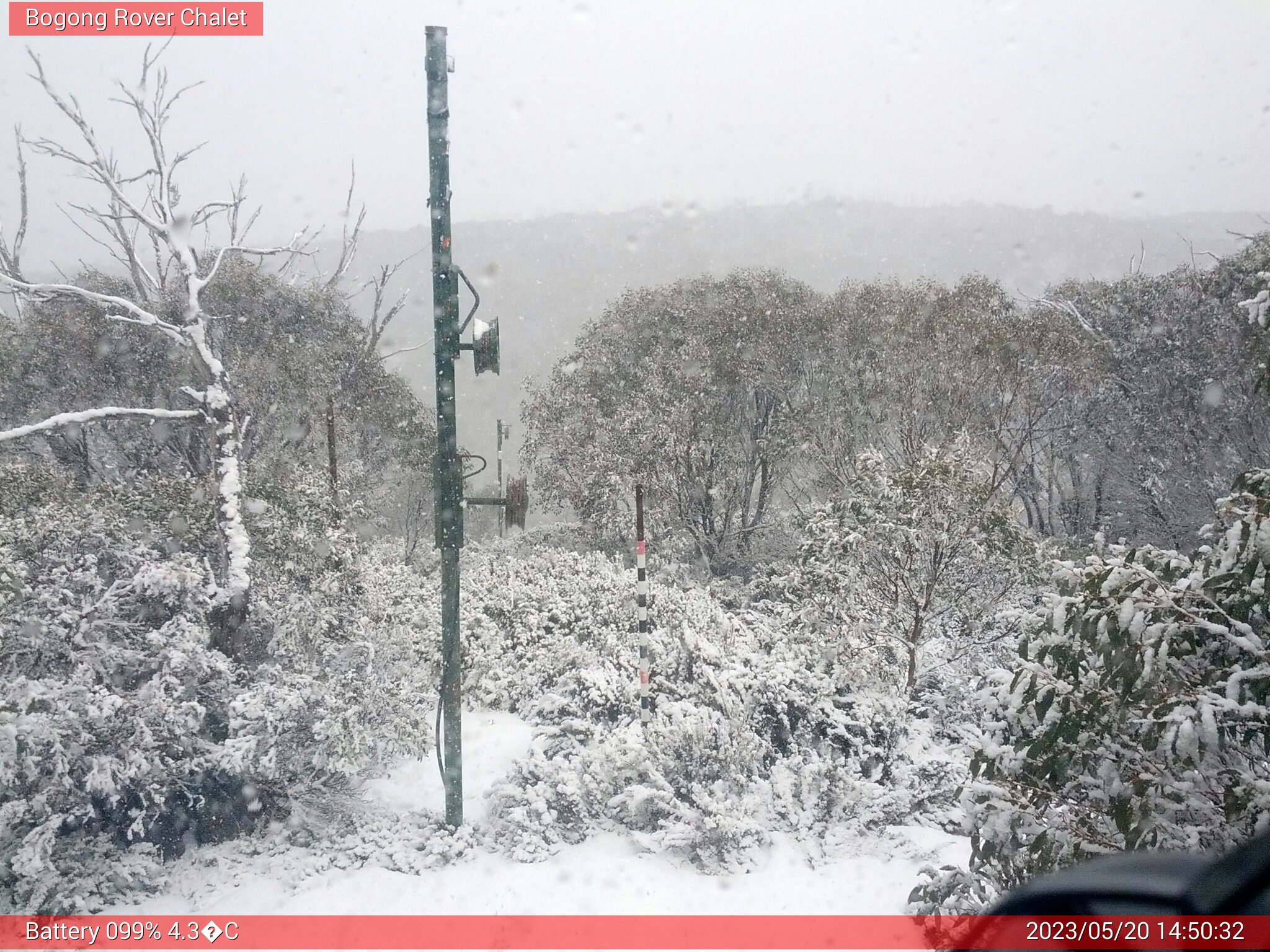 Bogong Web Cam 2:50pm Saturday 20th of May 2023