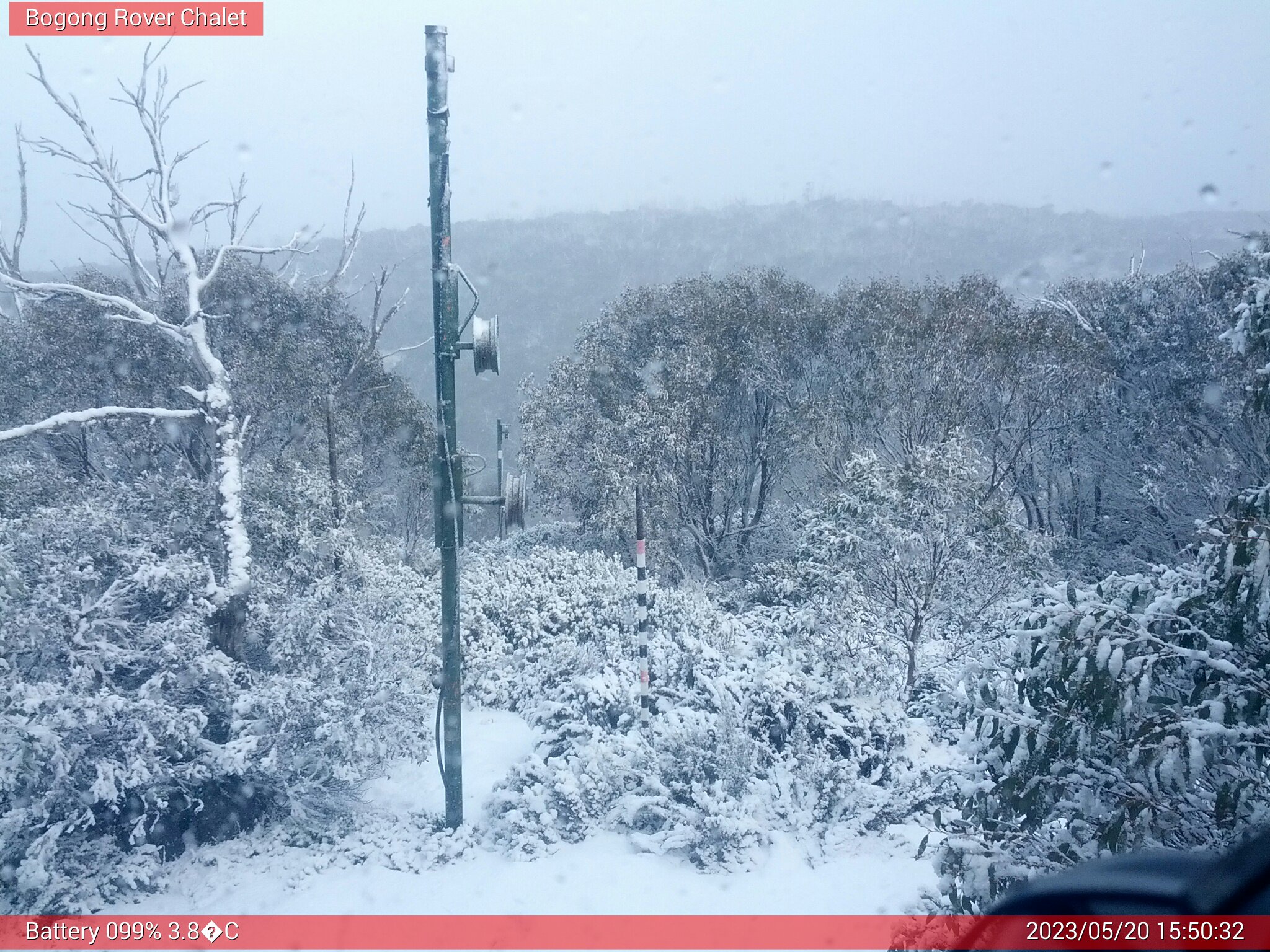 Bogong Web Cam 3:50pm Saturday 20th of May 2023