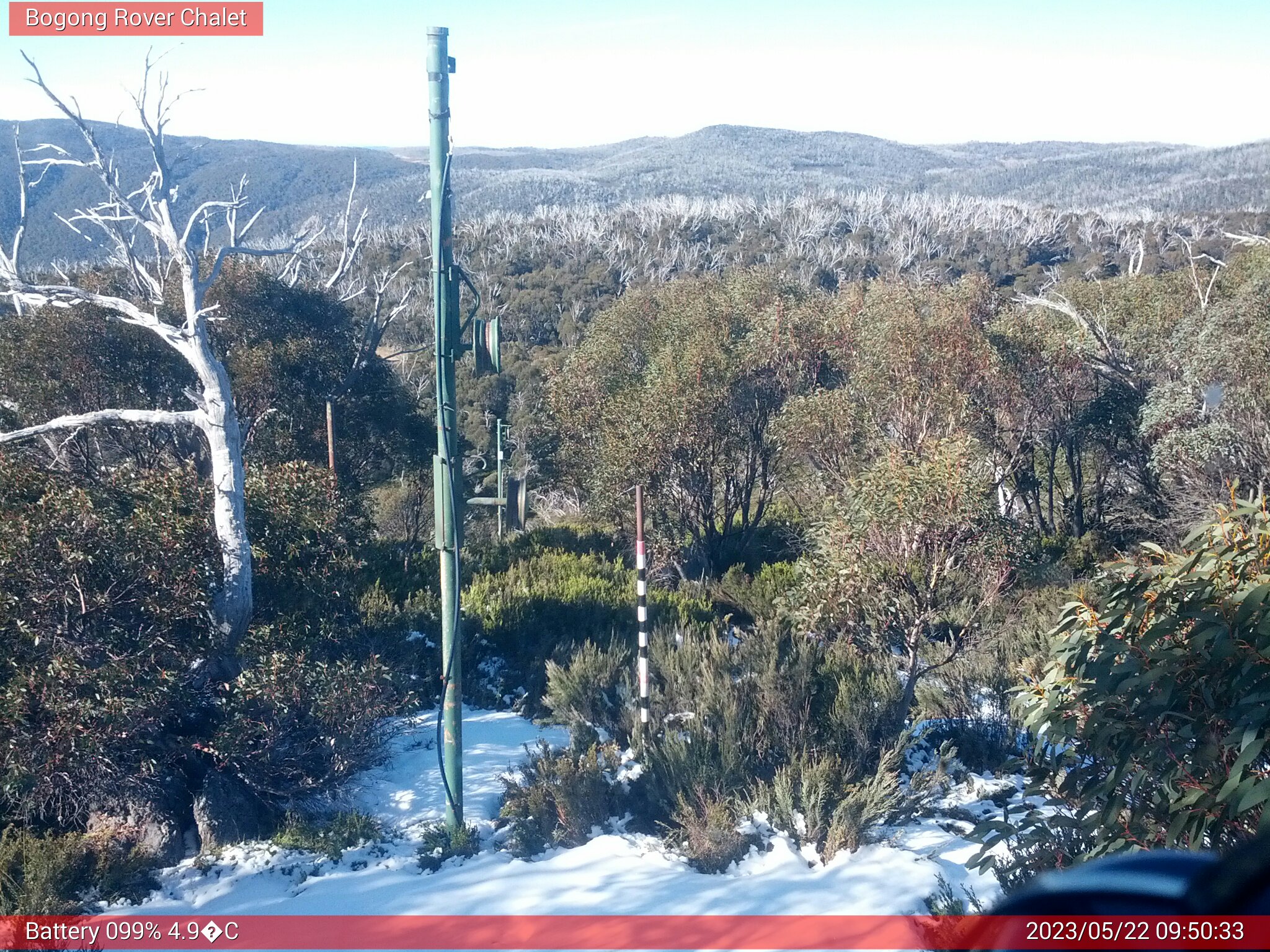 Bogong Web Cam 9:50am Monday 22nd of May 2023