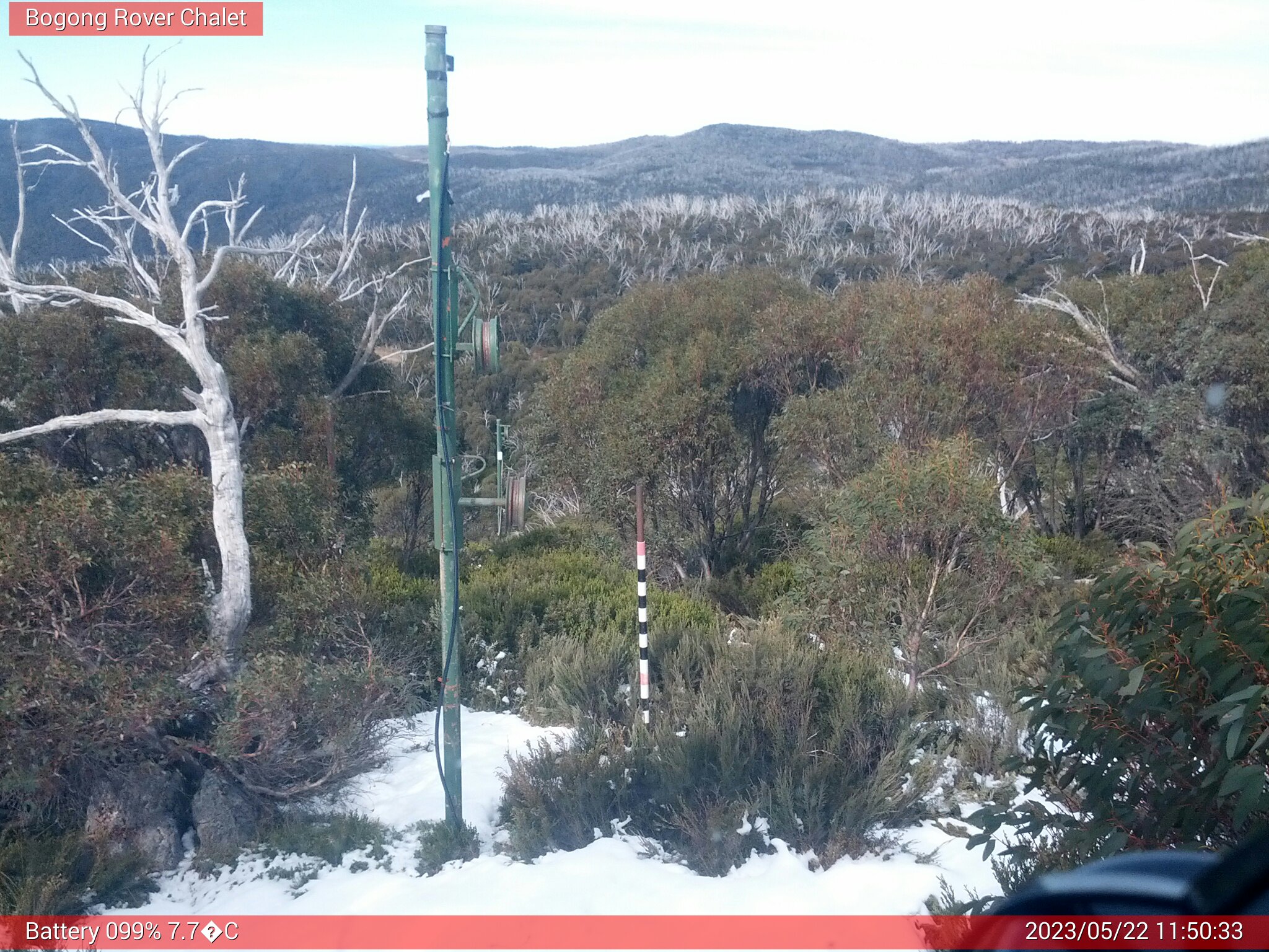 Bogong Web Cam 11:50am Monday 22nd of May 2023