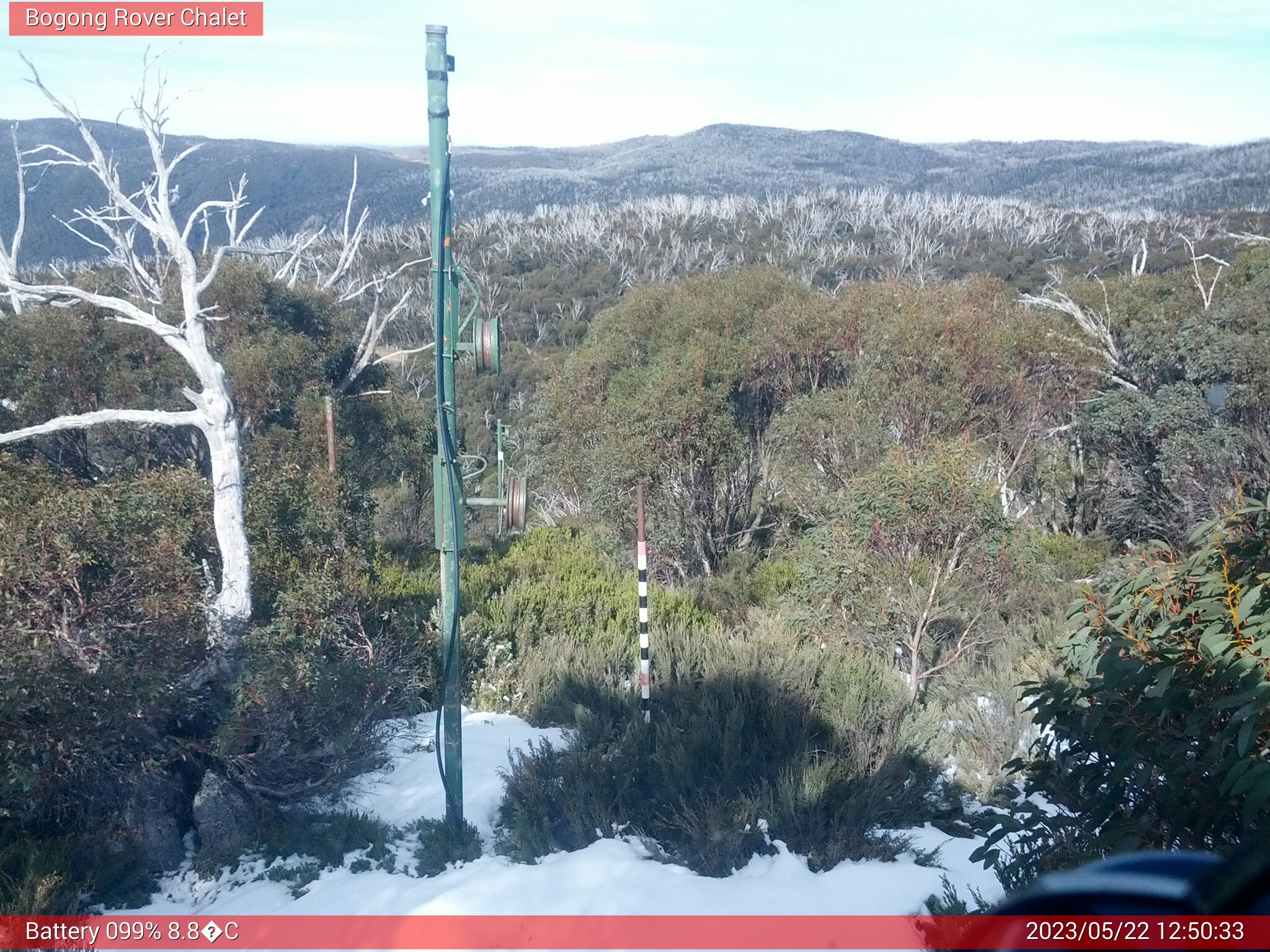 Bogong Web Cam 12:50pm Monday 22nd of May 2023