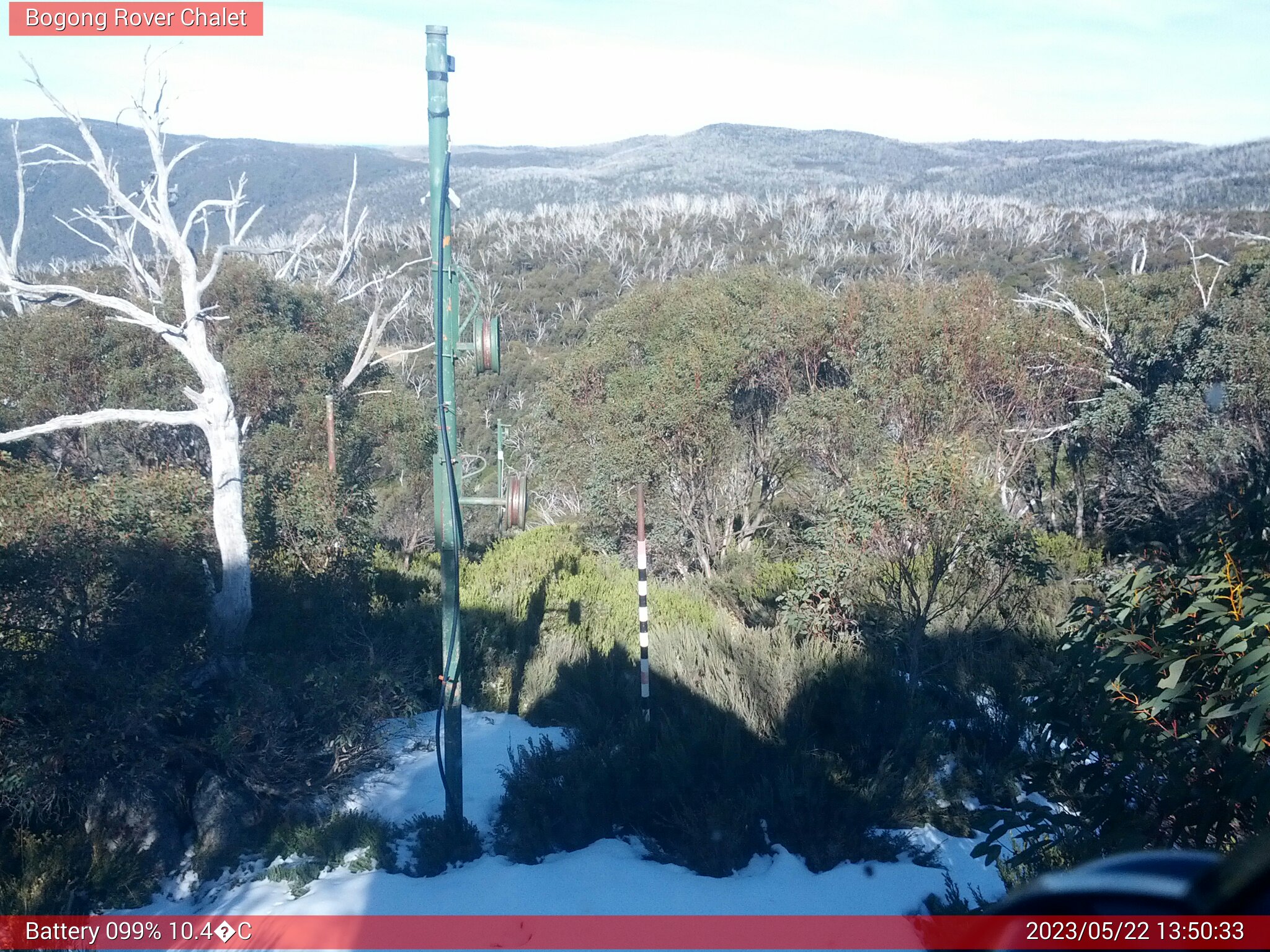 Bogong Web Cam 1:50pm Monday 22nd of May 2023