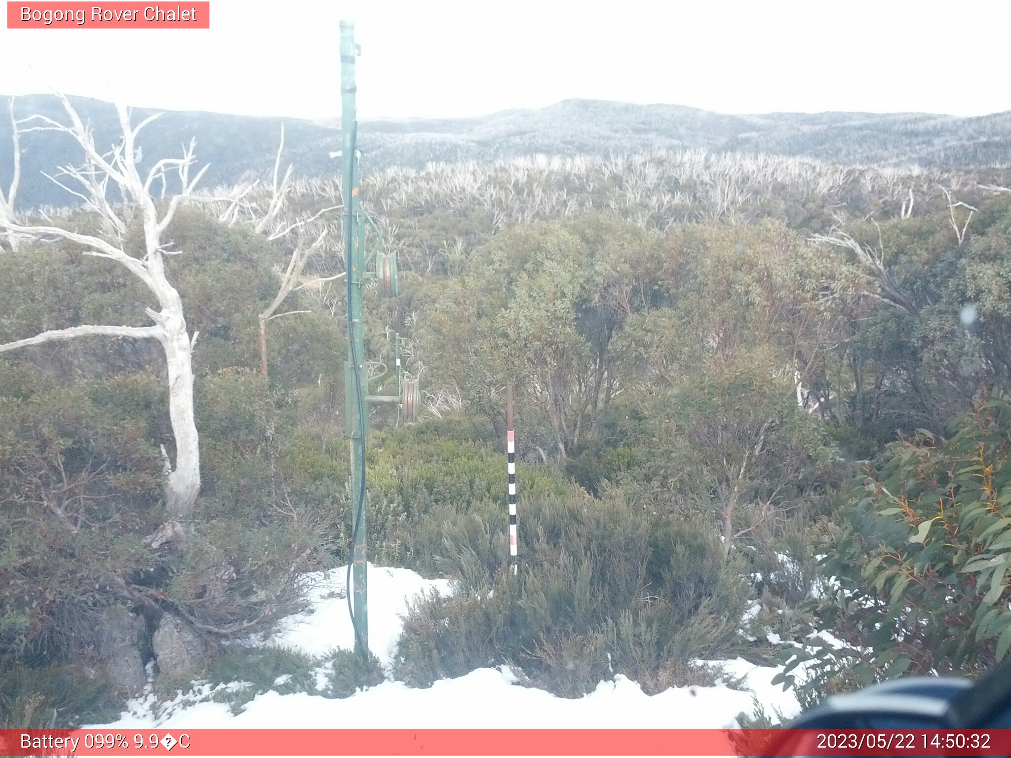 Bogong Web Cam 2:50pm Monday 22nd of May 2023