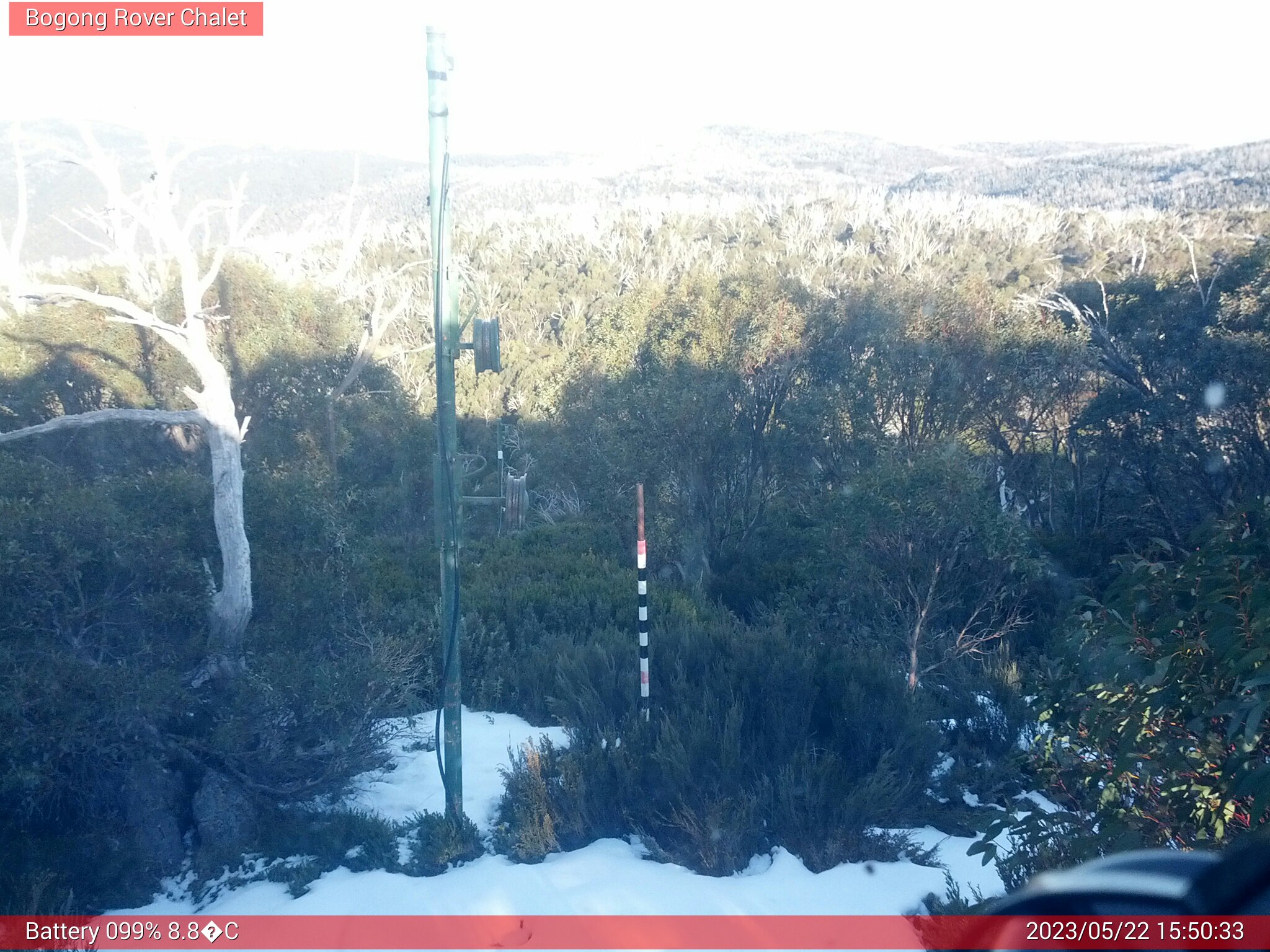 Bogong Web Cam 3:50pm Monday 22nd of May 2023