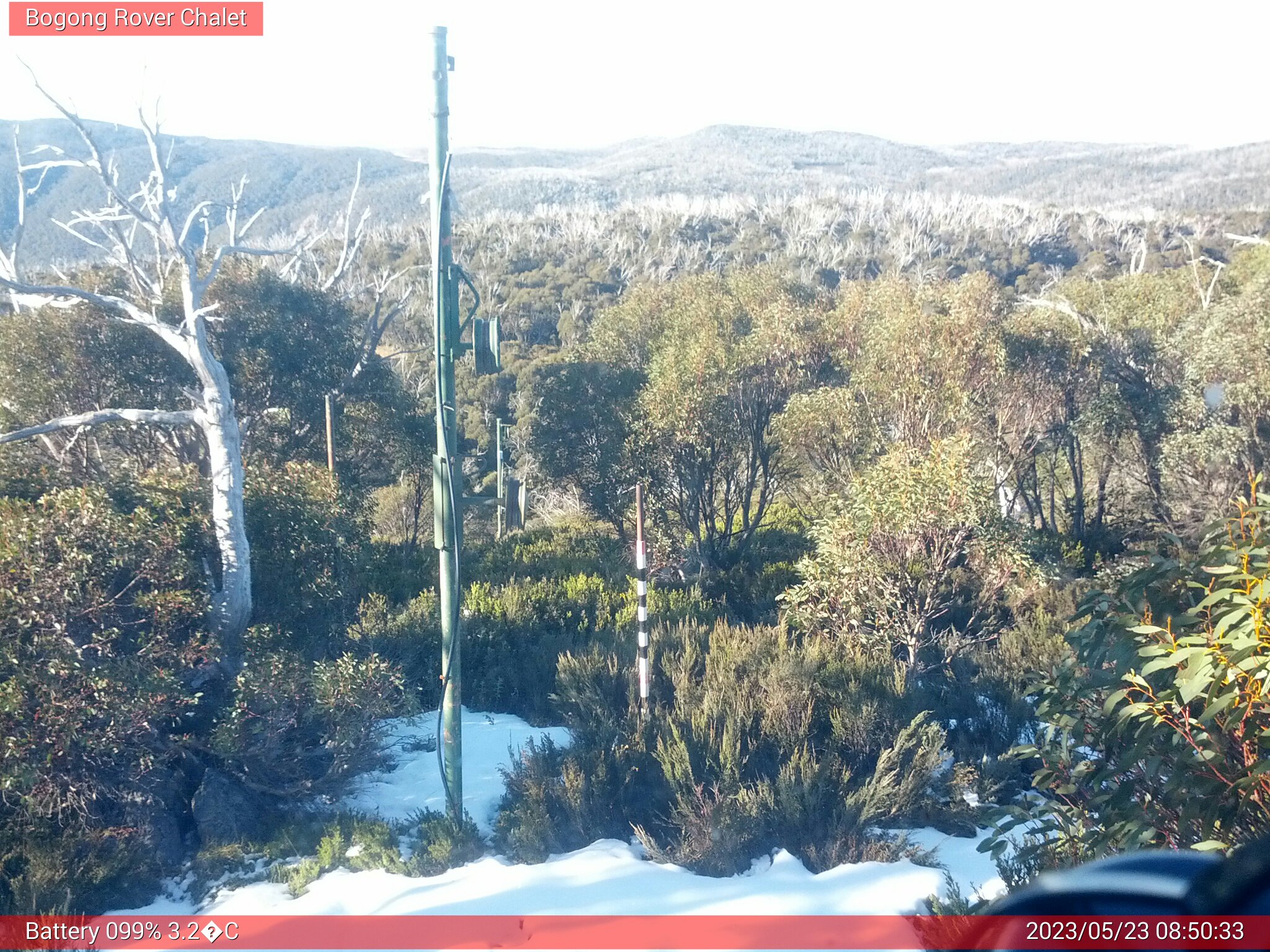 Bogong Web Cam 8:50am Tuesday 23rd of May 2023