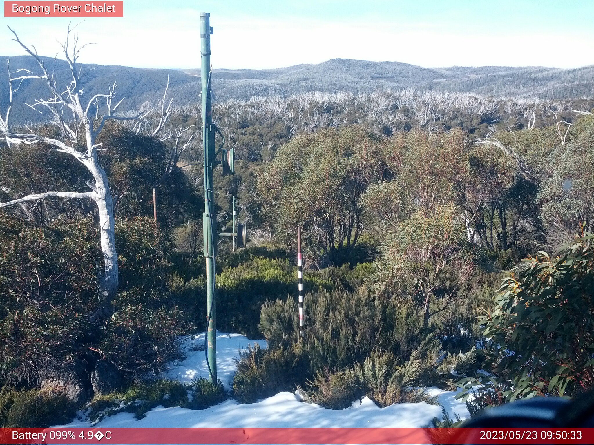 Bogong Web Cam 9:50am Tuesday 23rd of May 2023