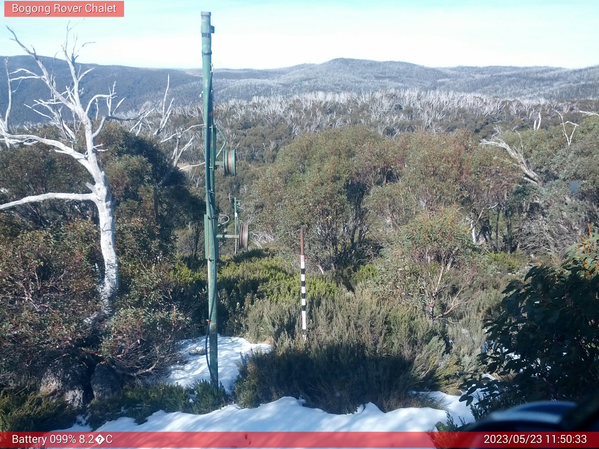 Bogong Web Cam 11:50am Tuesday 23rd of May 2023