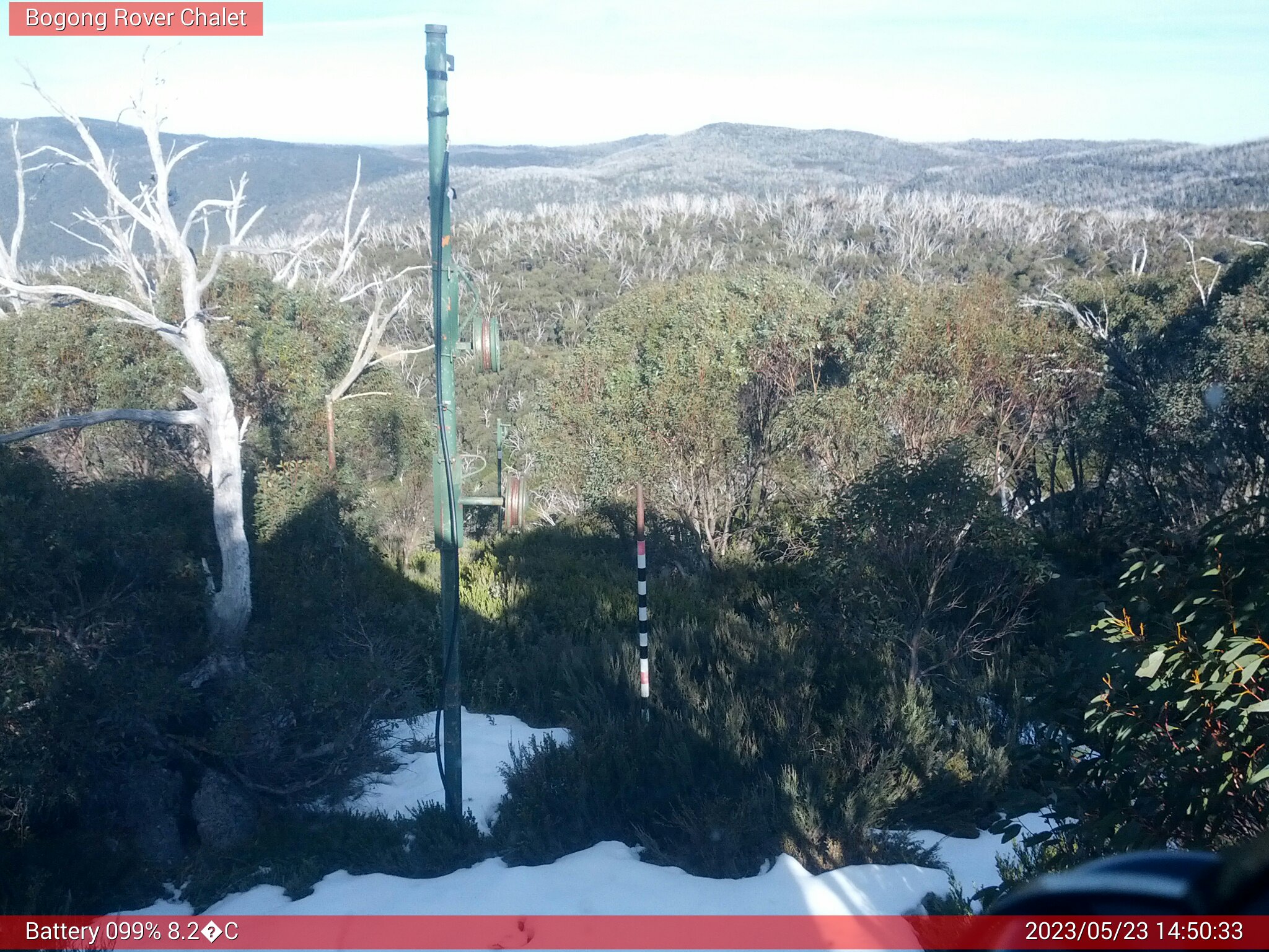 Bogong Web Cam 2:50pm Tuesday 23rd of May 2023