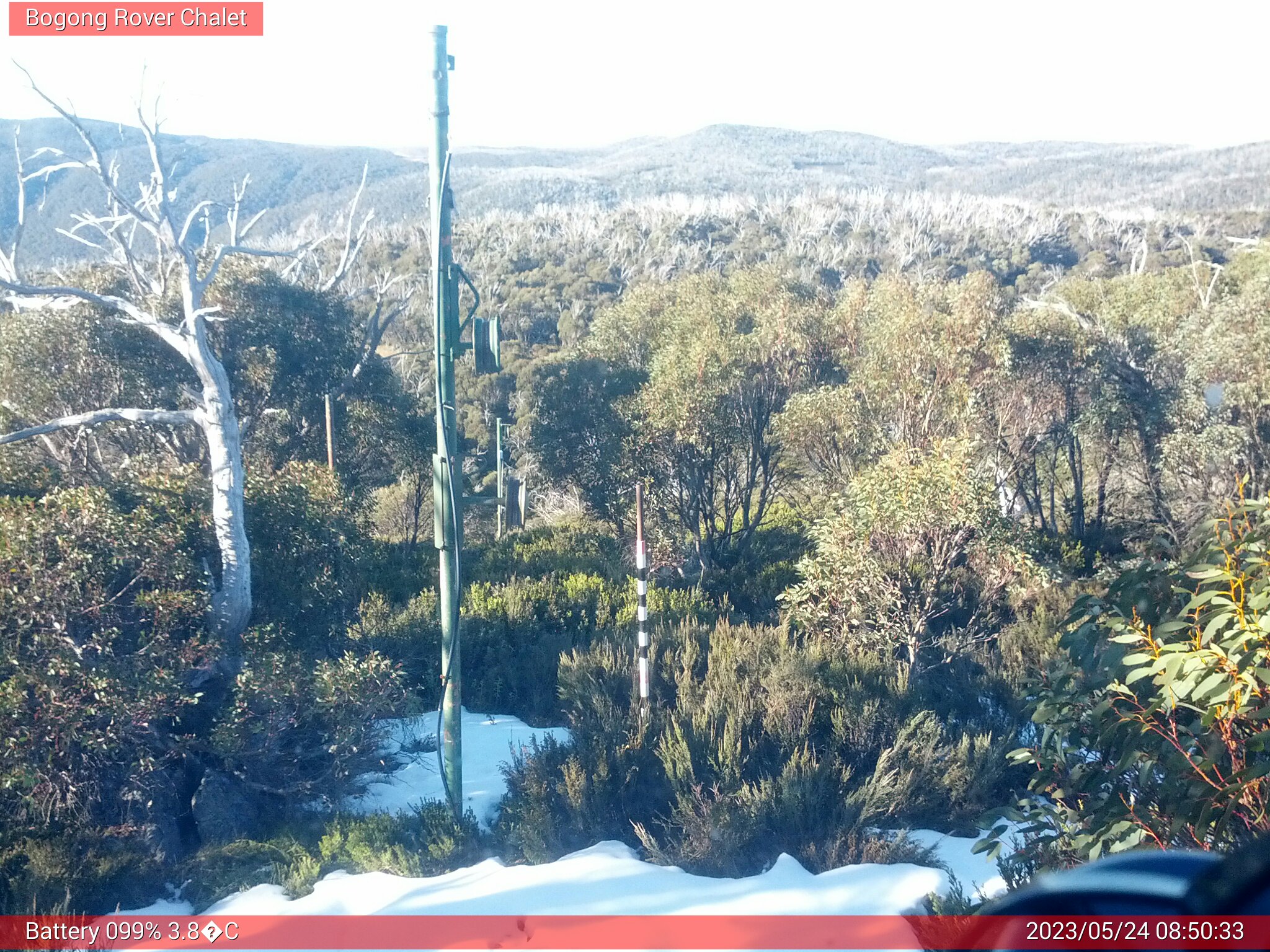 Bogong Web Cam 8:50am Wednesday 24th of May 2023