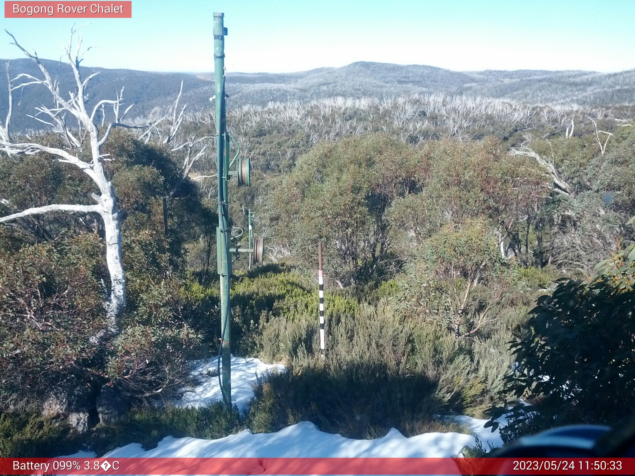 Bogong Web Cam 11:50am Wednesday 24th of May 2023