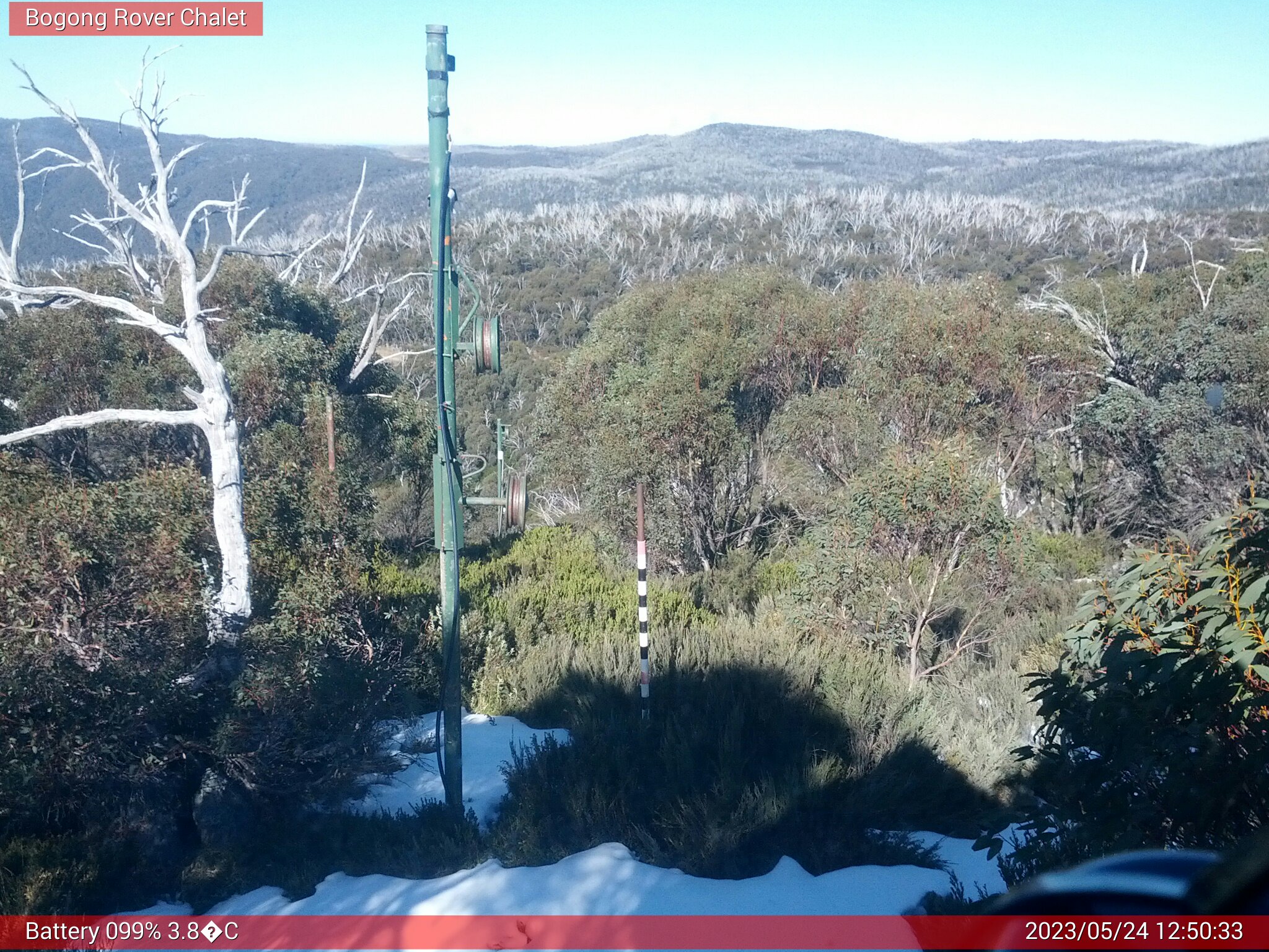 Bogong Web Cam 12:50pm Wednesday 24th of May 2023