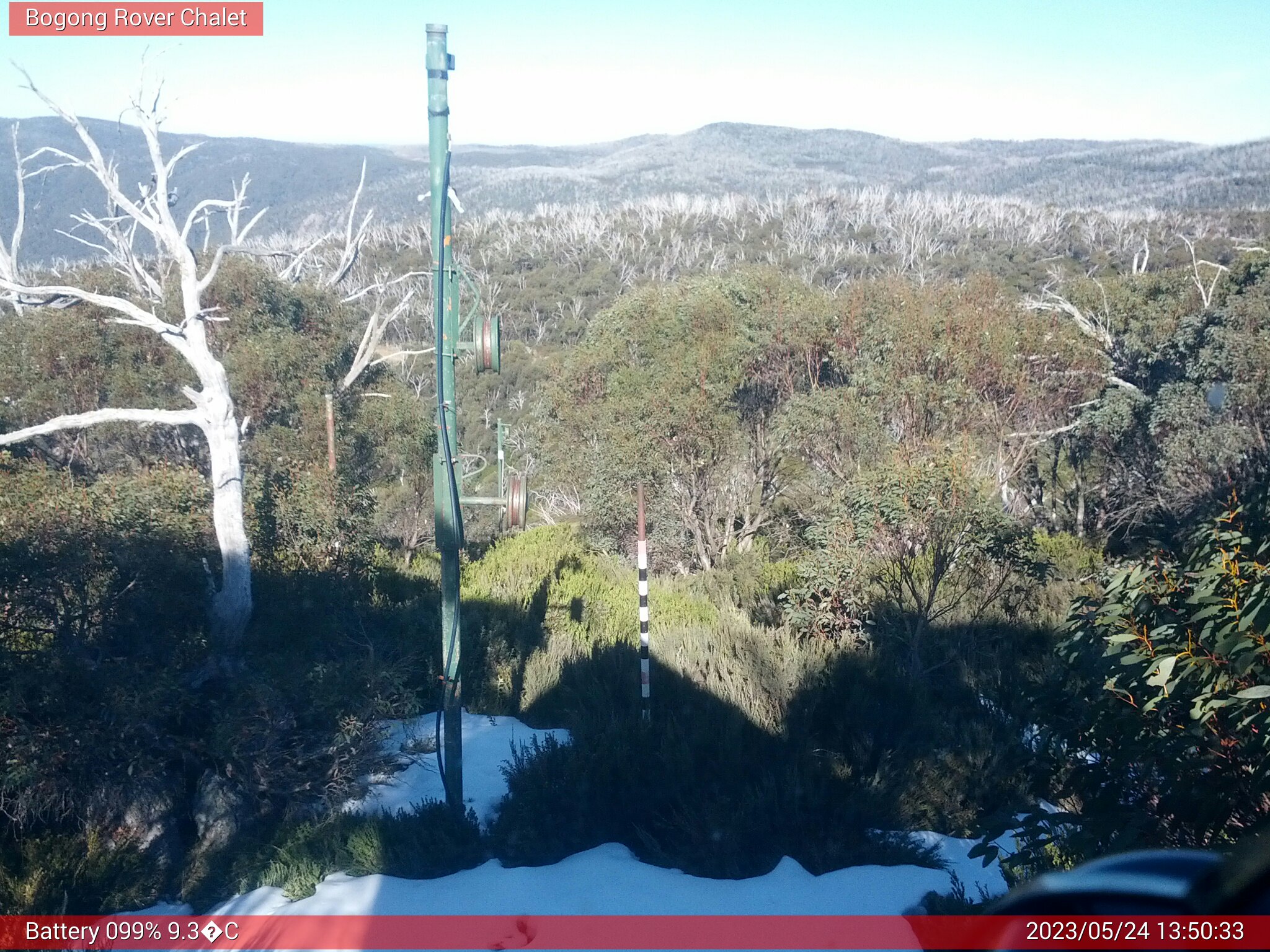 Bogong Web Cam 1:50pm Wednesday 24th of May 2023