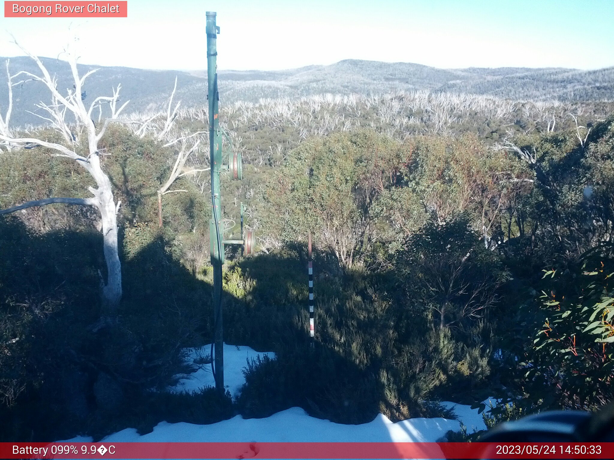 Bogong Web Cam 2:50pm Wednesday 24th of May 2023