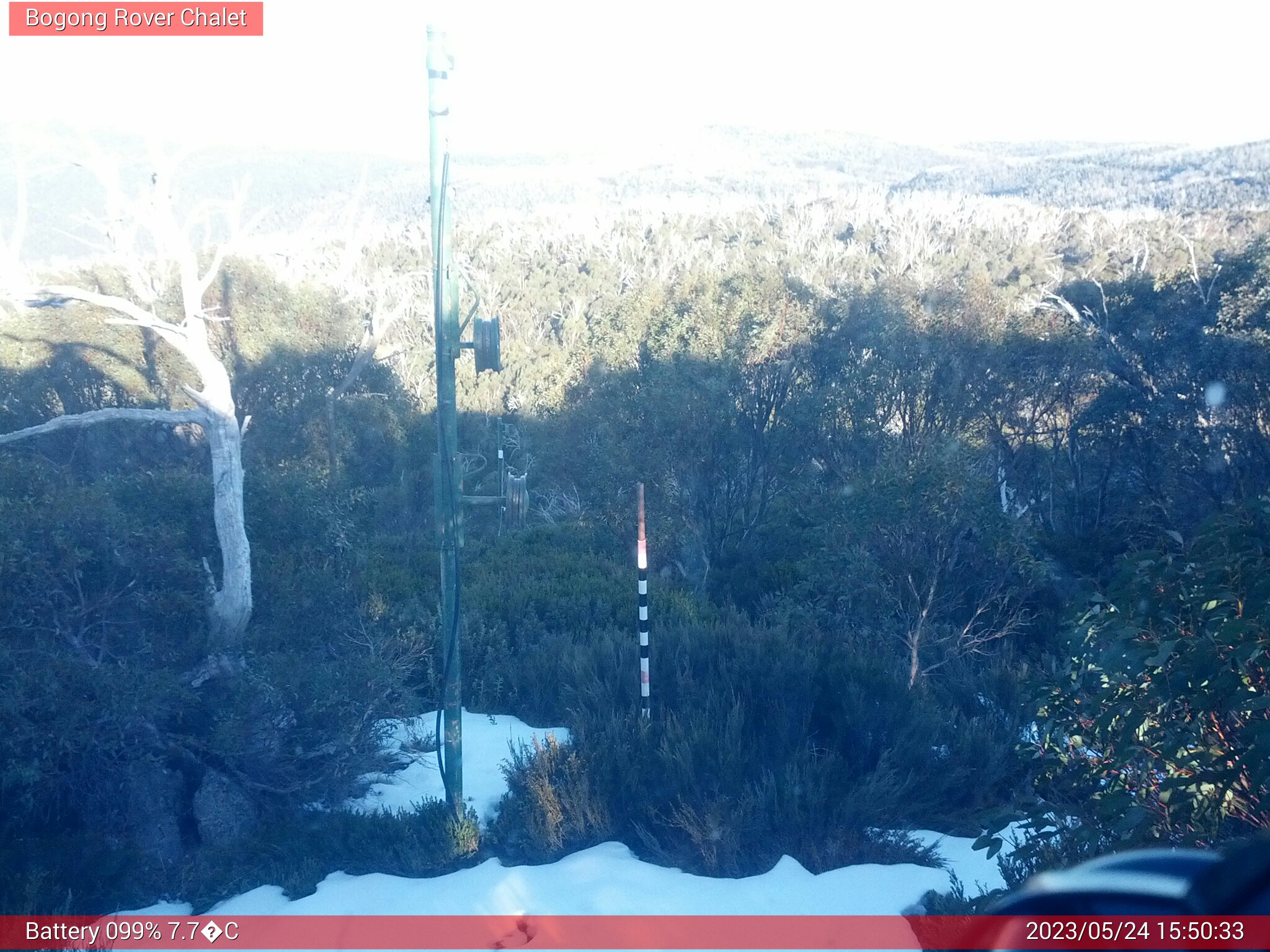 Bogong Web Cam 3:50pm Wednesday 24th of May 2023