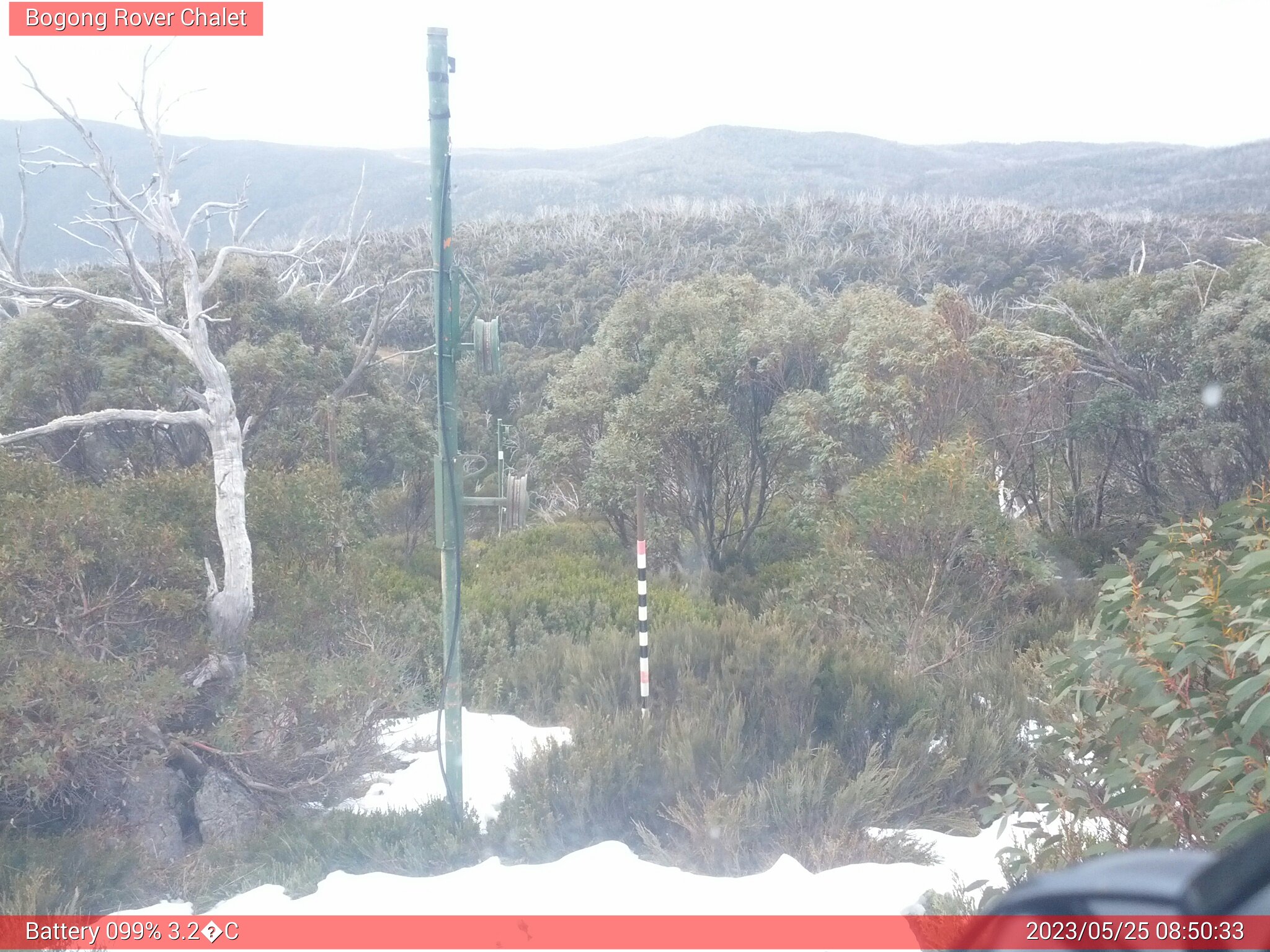 Bogong Web Cam 8:50am Thursday 25th of May 2023