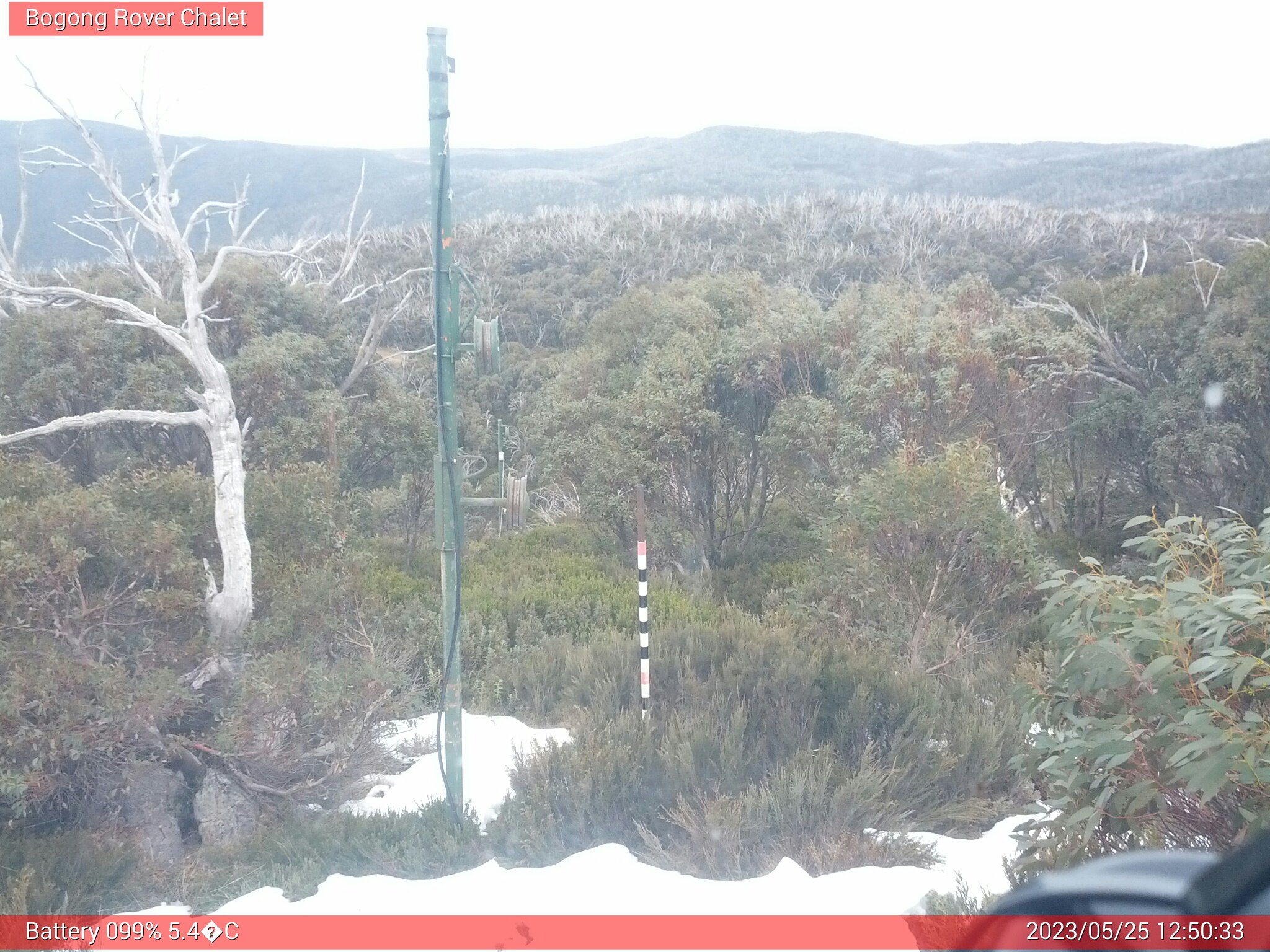 Bogong Web Cam 12:50pm Thursday 25th of May 2023