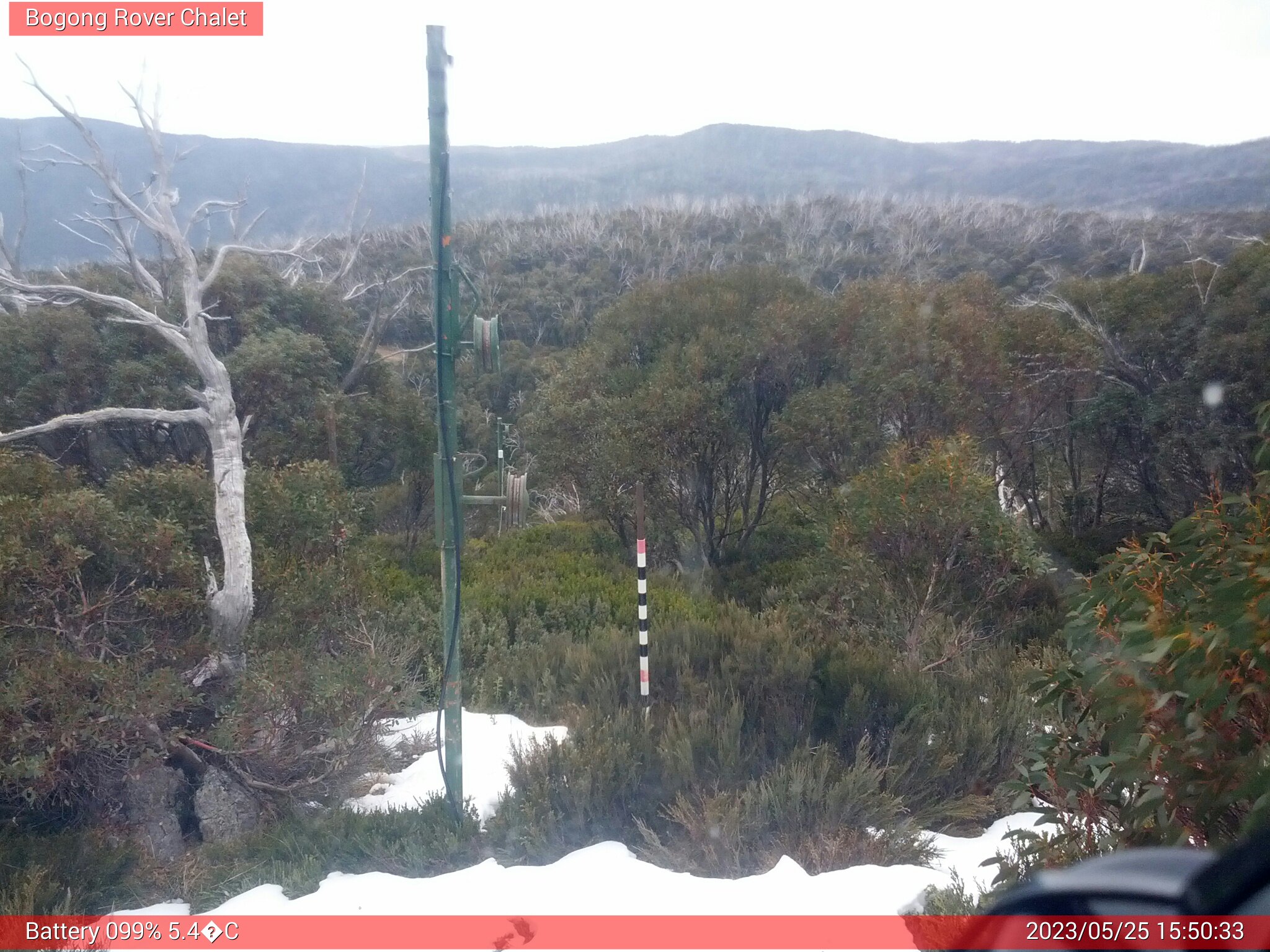 Bogong Web Cam 3:50pm Thursday 25th of May 2023