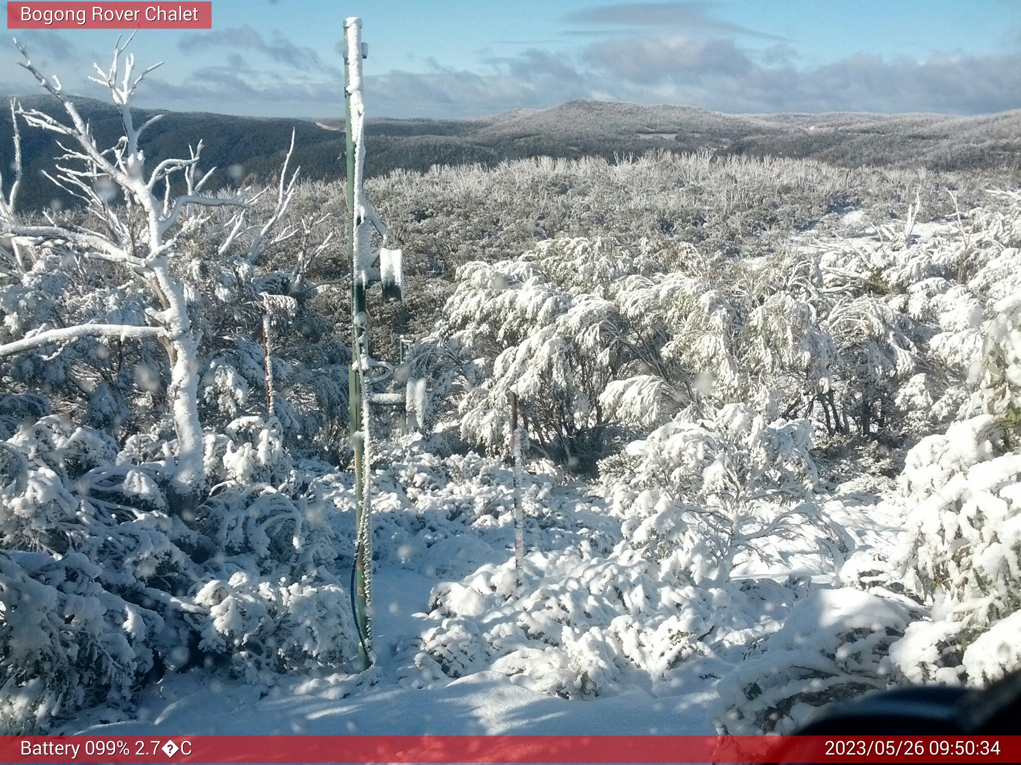 Bogong Web Cam 9:50am Friday 26th of May 2023