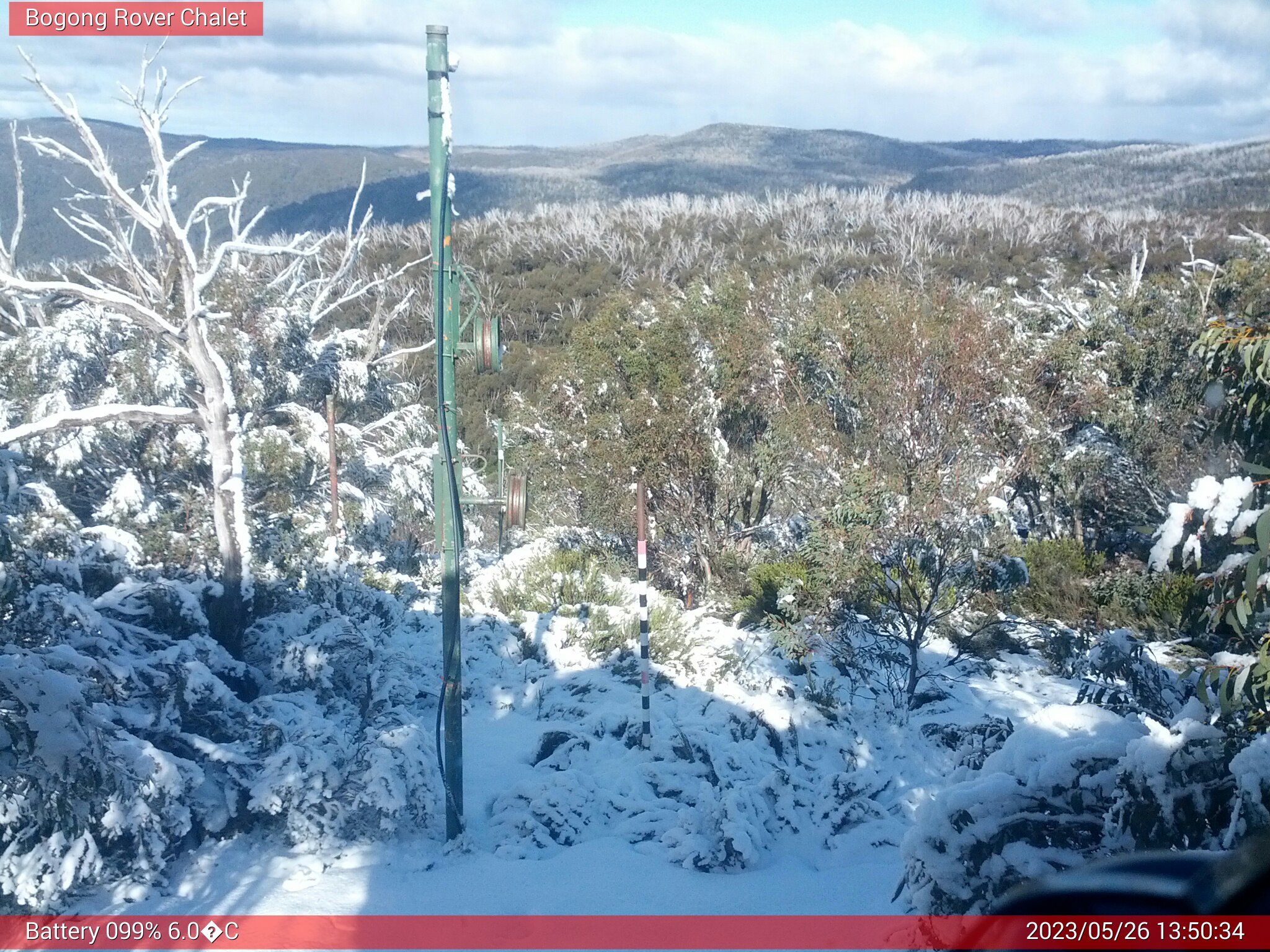 Bogong Web Cam 1:50pm Friday 26th of May 2023