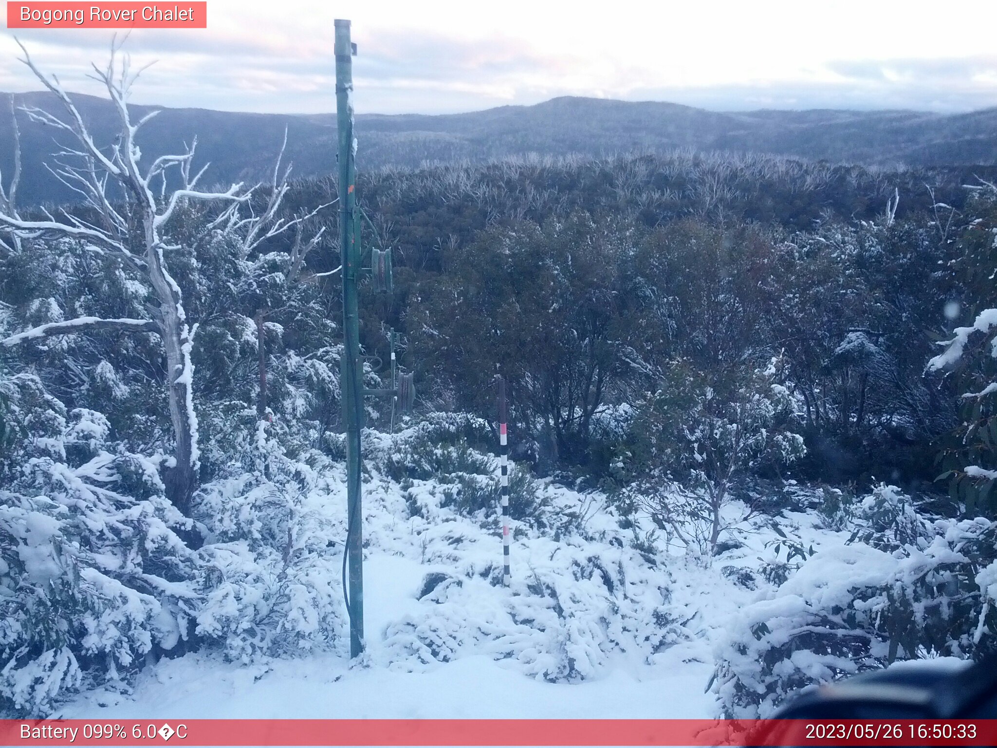 Bogong Web Cam 4:50pm Friday 26th of May 2023