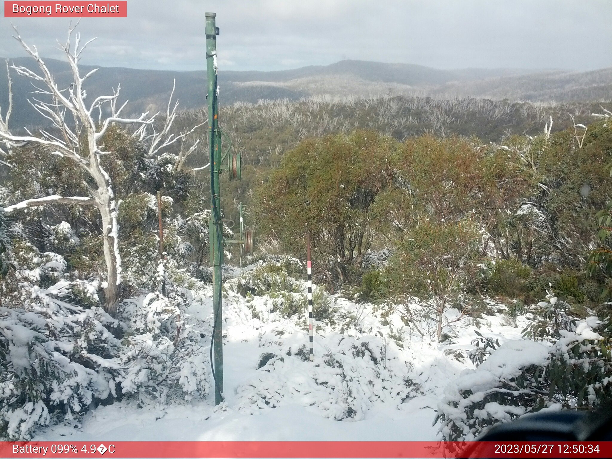 Bogong Web Cam 12:50pm Saturday 27th of May 2023