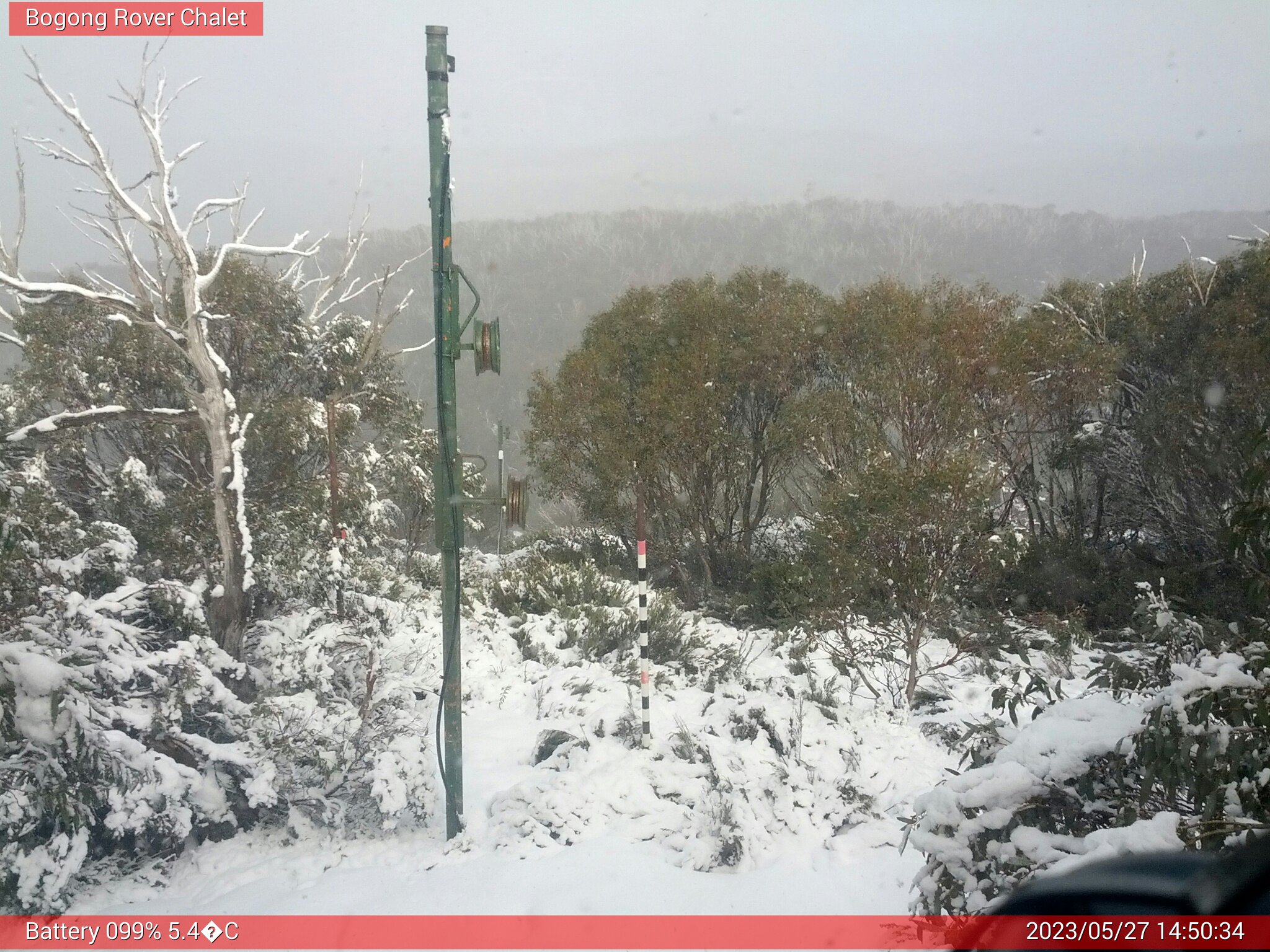 Bogong Web Cam 2:50pm Saturday 27th of May 2023