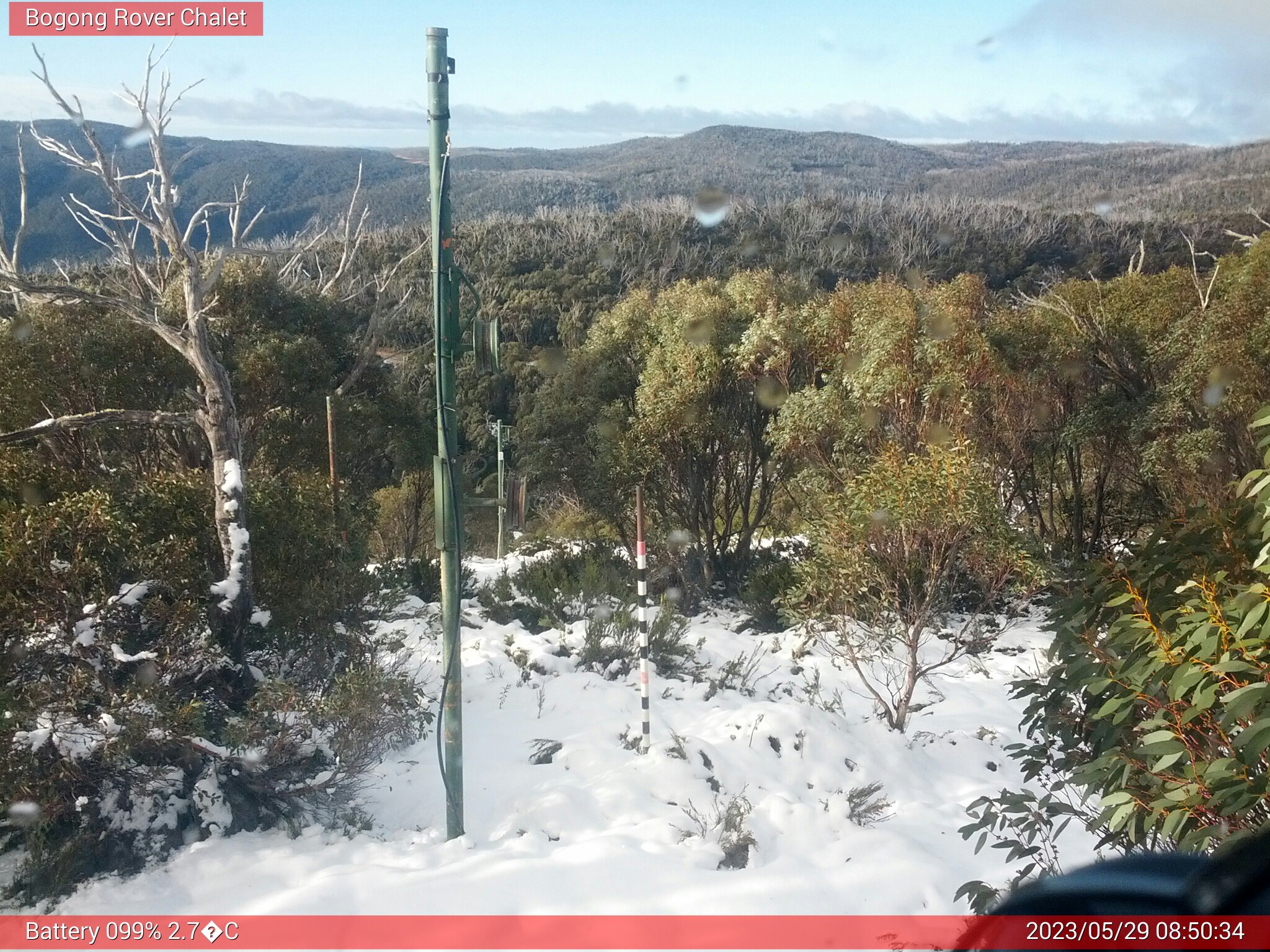 Bogong Web Cam 8:50am Monday 29th of May 2023