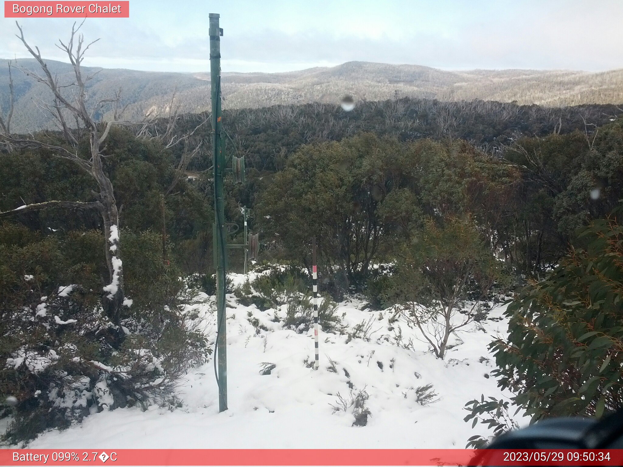 Bogong Web Cam 9:50am Monday 29th of May 2023