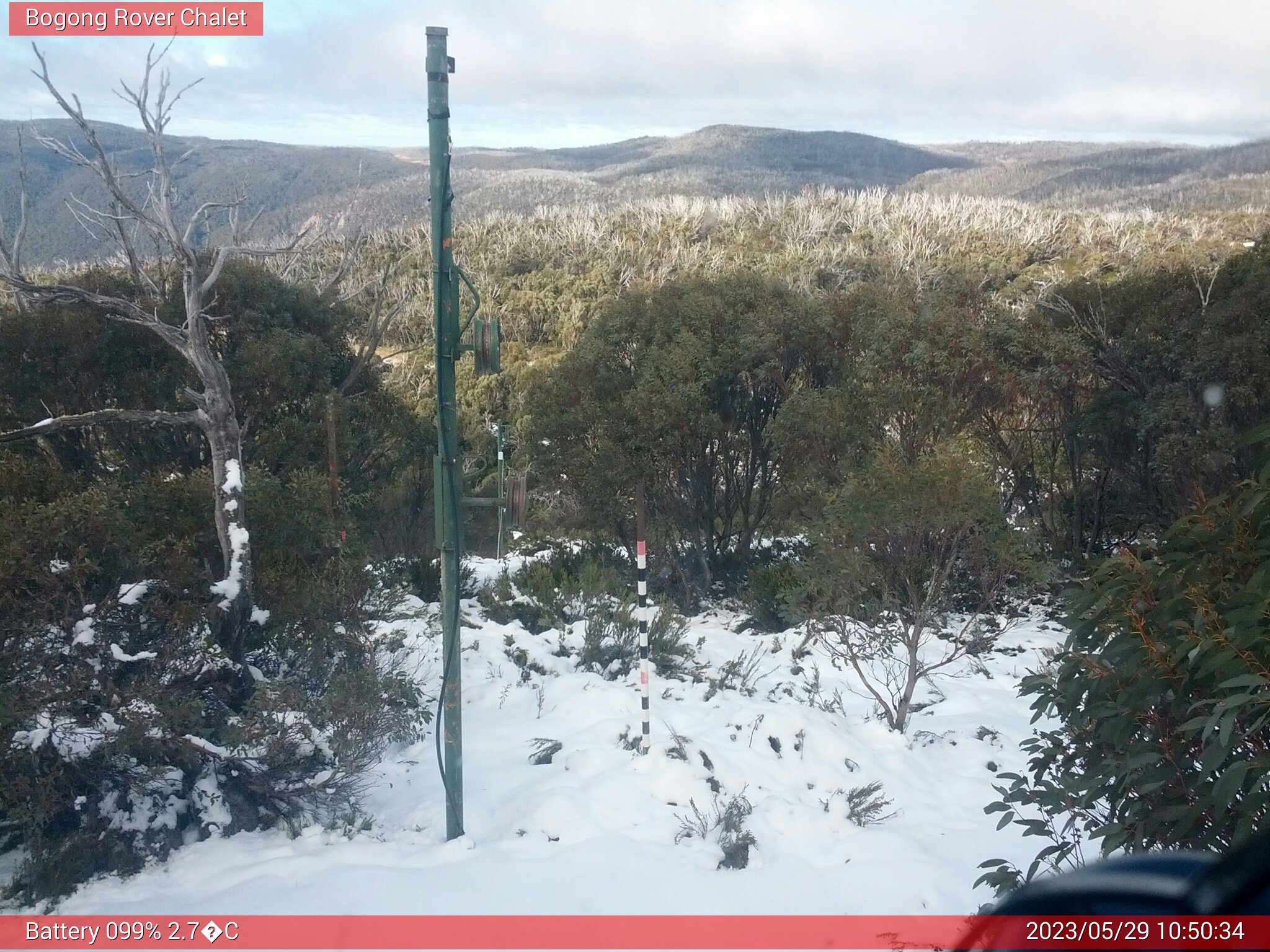 Bogong Web Cam 10:50am Monday 29th of May 2023