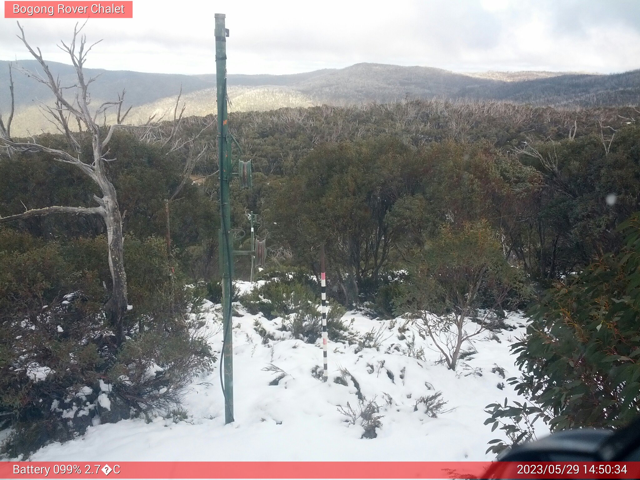 Bogong Web Cam 2:50pm Monday 29th of May 2023