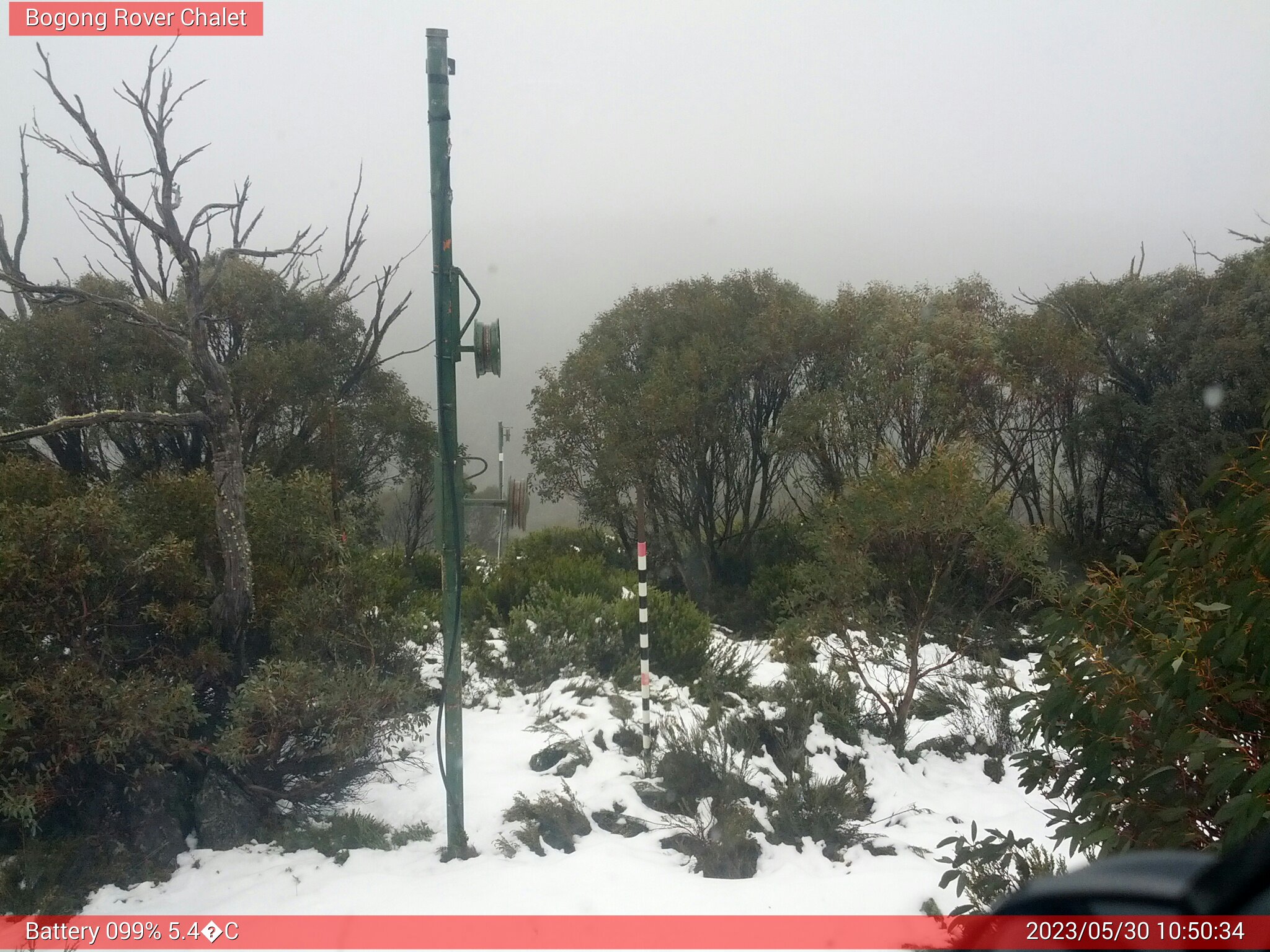 Bogong Web Cam 10:50am Tuesday 30th of May 2023