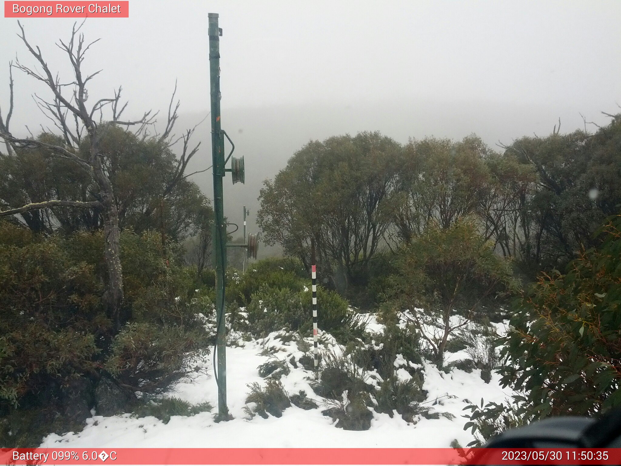 Bogong Web Cam 11:50am Tuesday 30th of May 2023