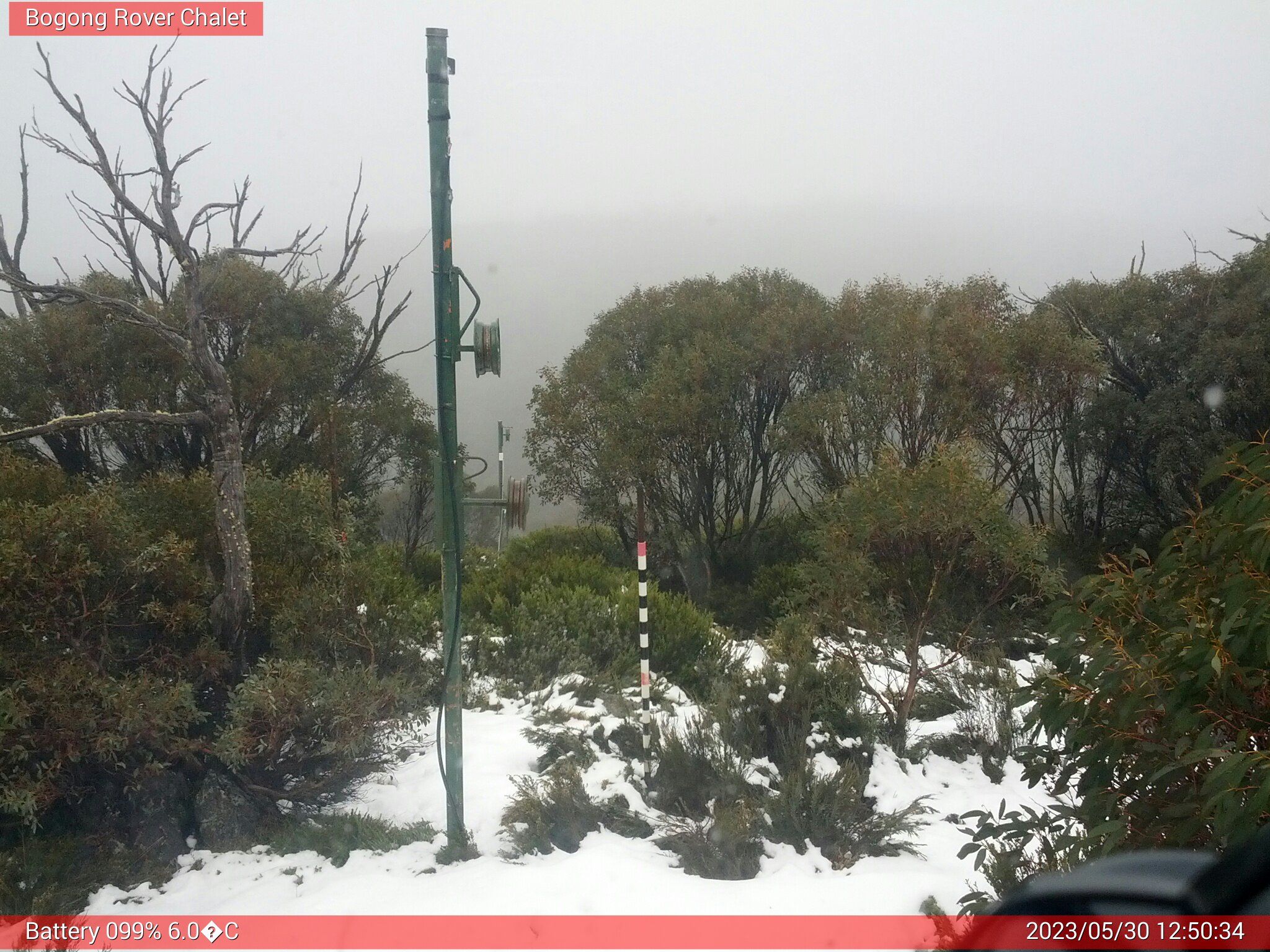 Bogong Web Cam 12:50pm Tuesday 30th of May 2023