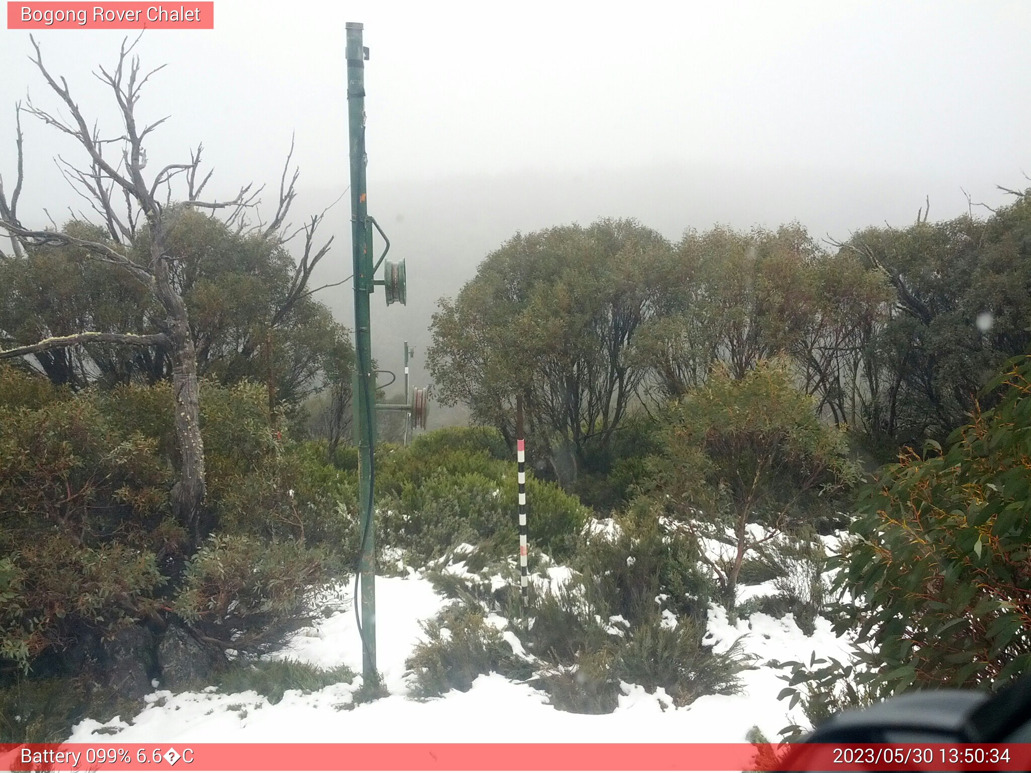 Bogong Web Cam 1:50pm Tuesday 30th of May 2023