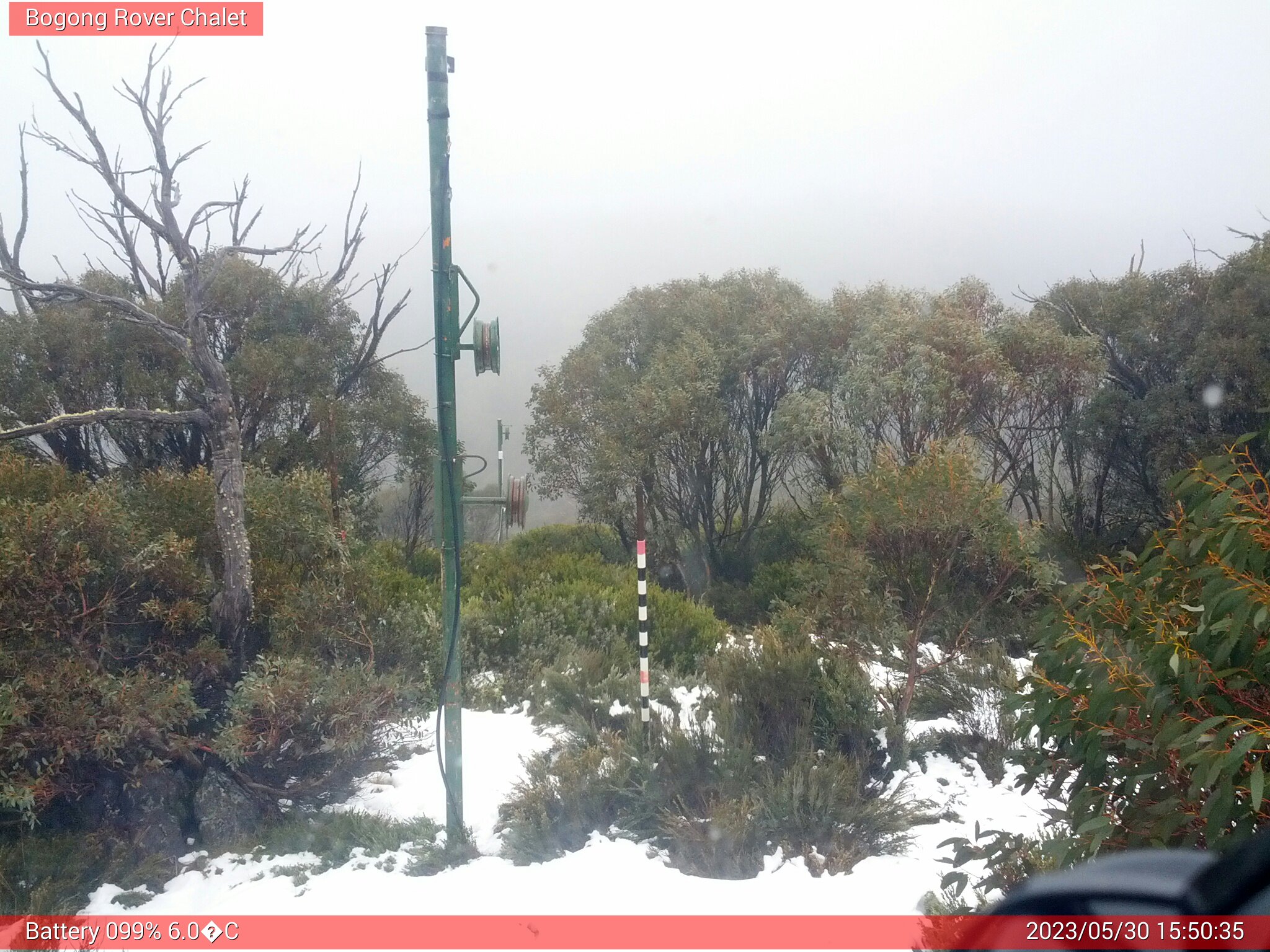 Bogong Web Cam 3:50pm Tuesday 30th of May 2023