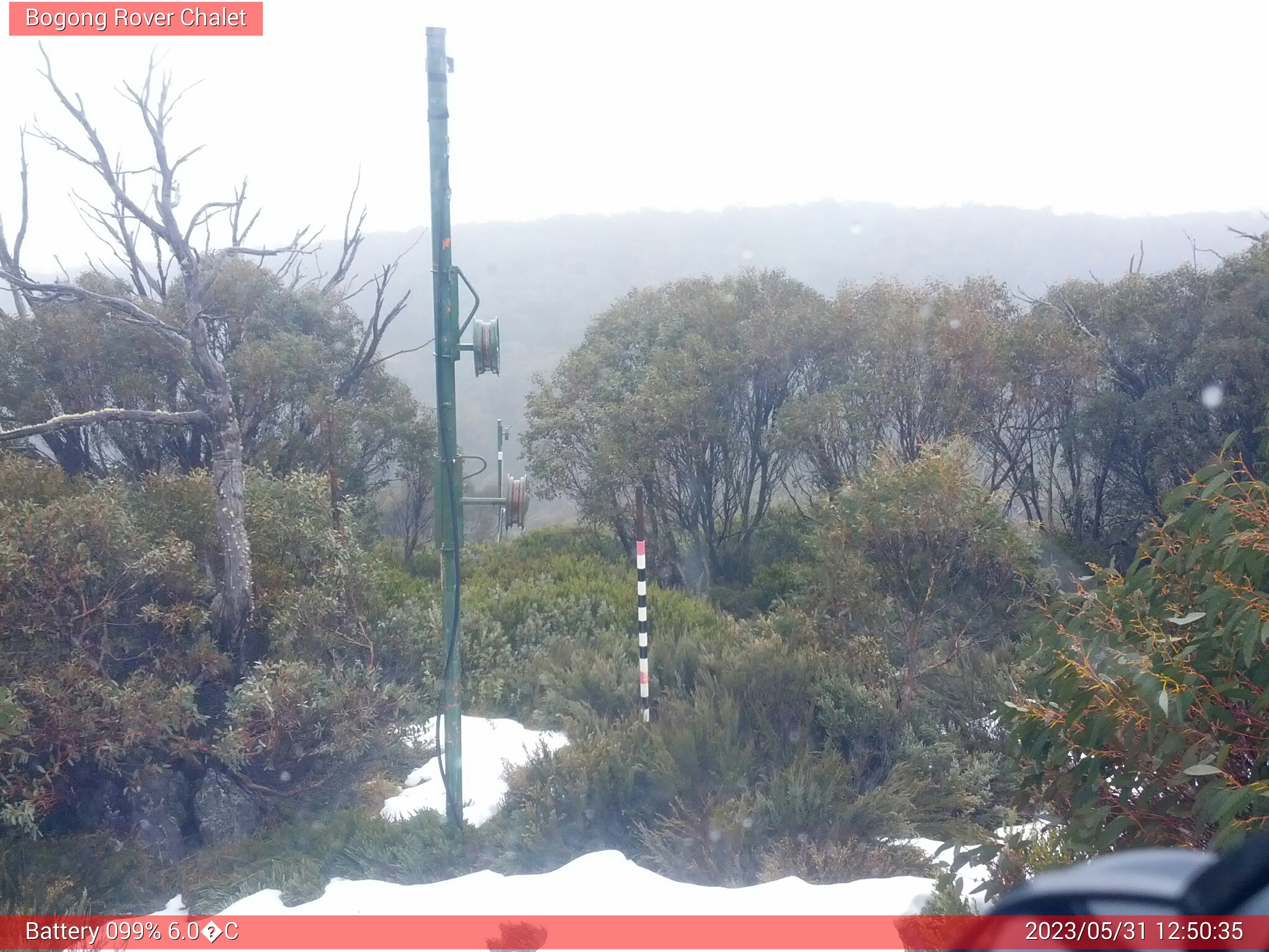 Bogong Web Cam 12:50pm Wednesday 31st of May 2023