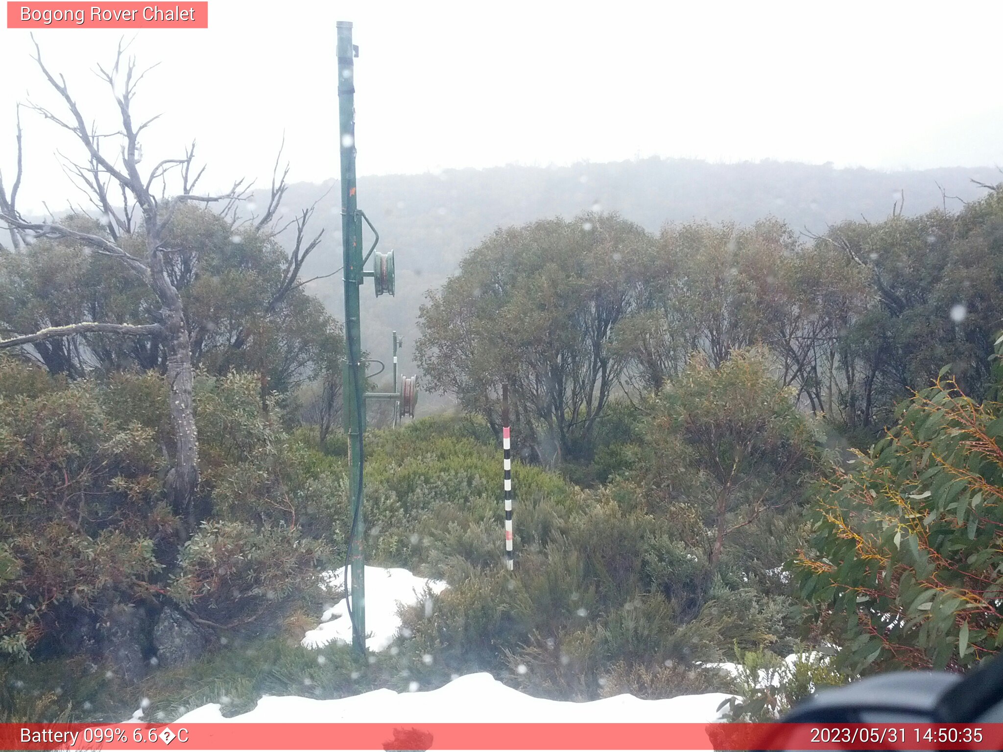 Bogong Web Cam 2:50pm Wednesday 31st of May 2023