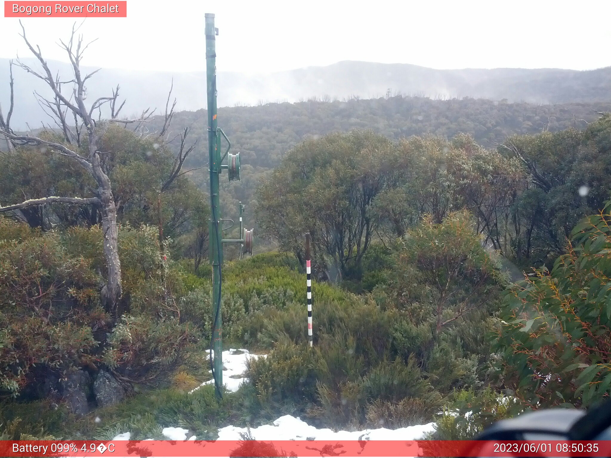 Bogong Web Cam 8:50am Thursday 1st of June 2023