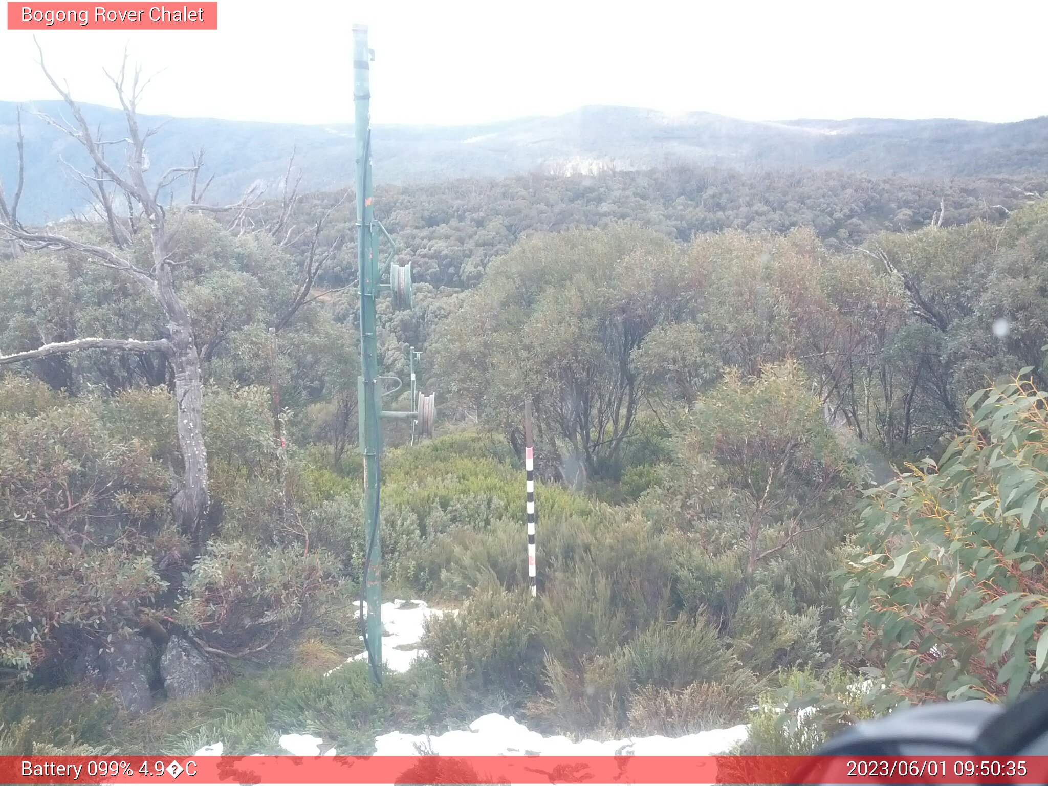 Bogong Web Cam 9:50am Thursday 1st of June 2023