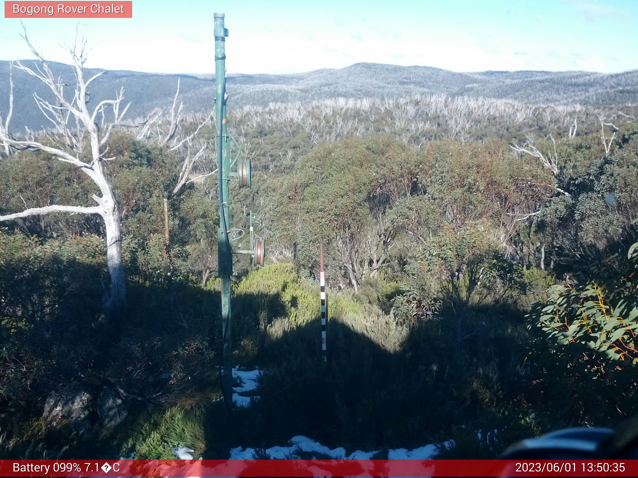 Bogong Web Cam 1:50pm Thursday 1st of June 2023