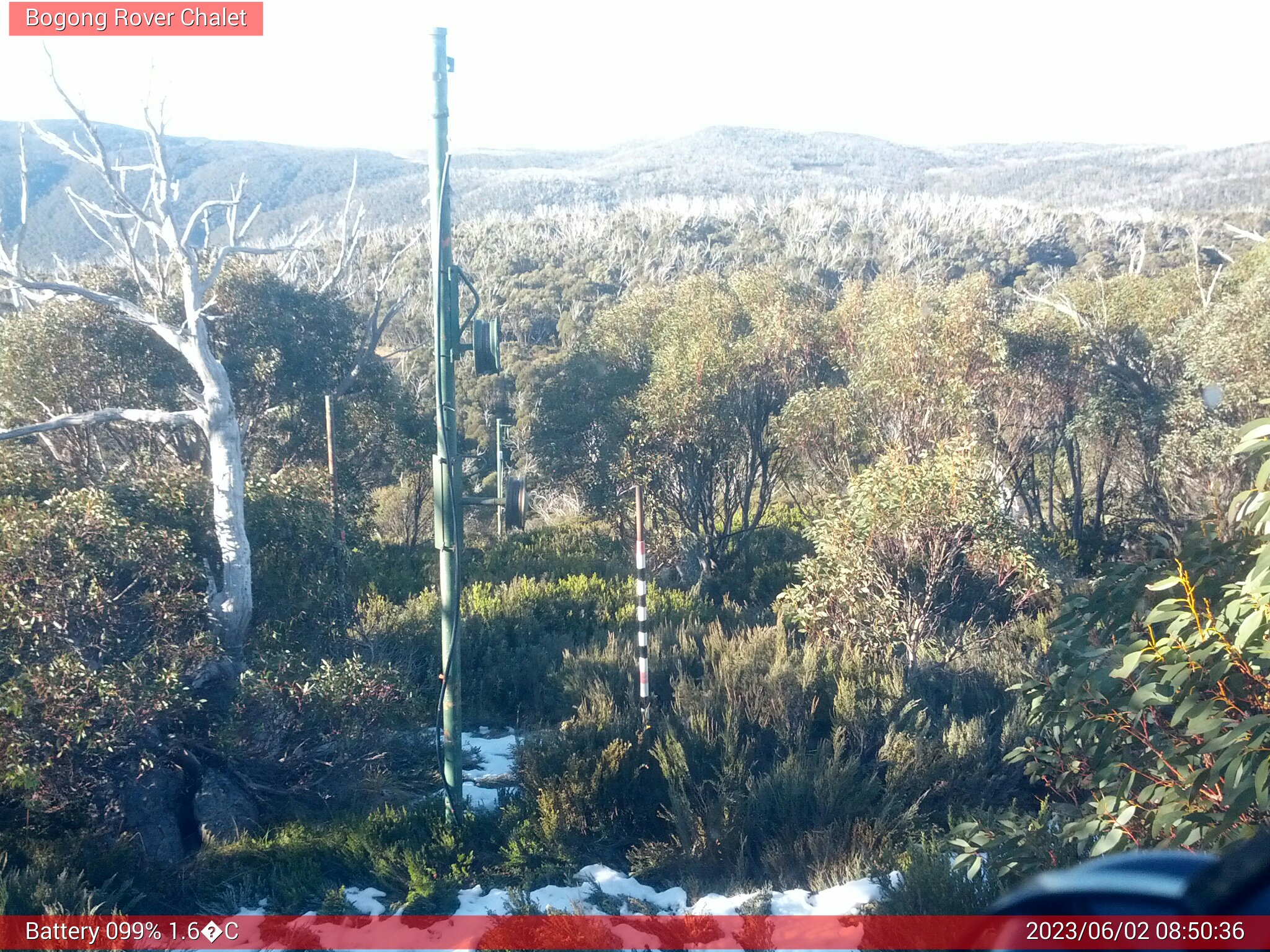 Bogong Web Cam 8:50am Friday 2nd of June 2023