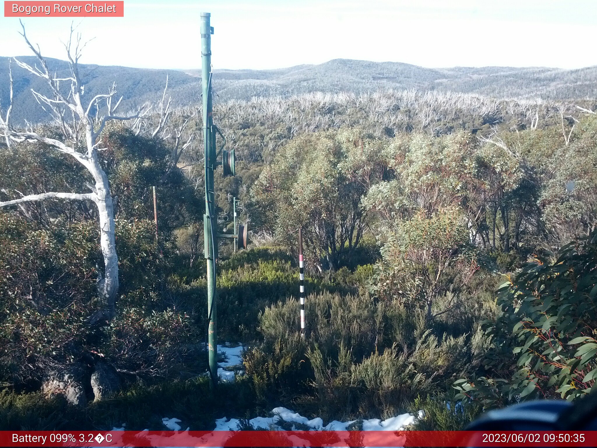 Bogong Web Cam 9:50am Friday 2nd of June 2023