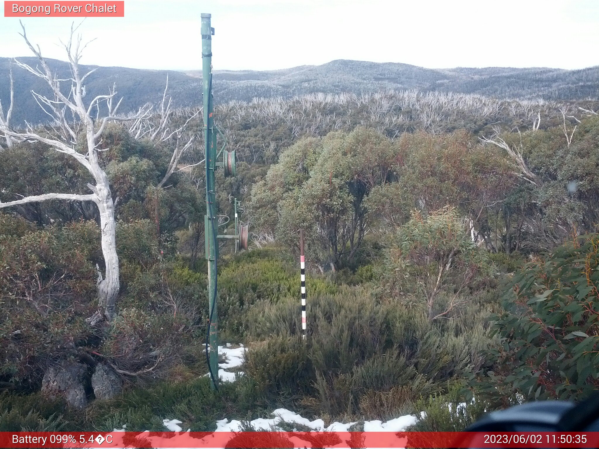 Bogong Web Cam 11:50am Friday 2nd of June 2023