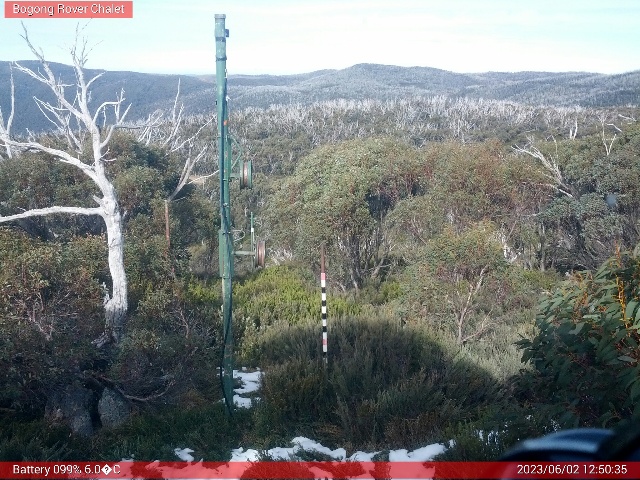 Bogong Web Cam 12:50pm Friday 2nd of June 2023