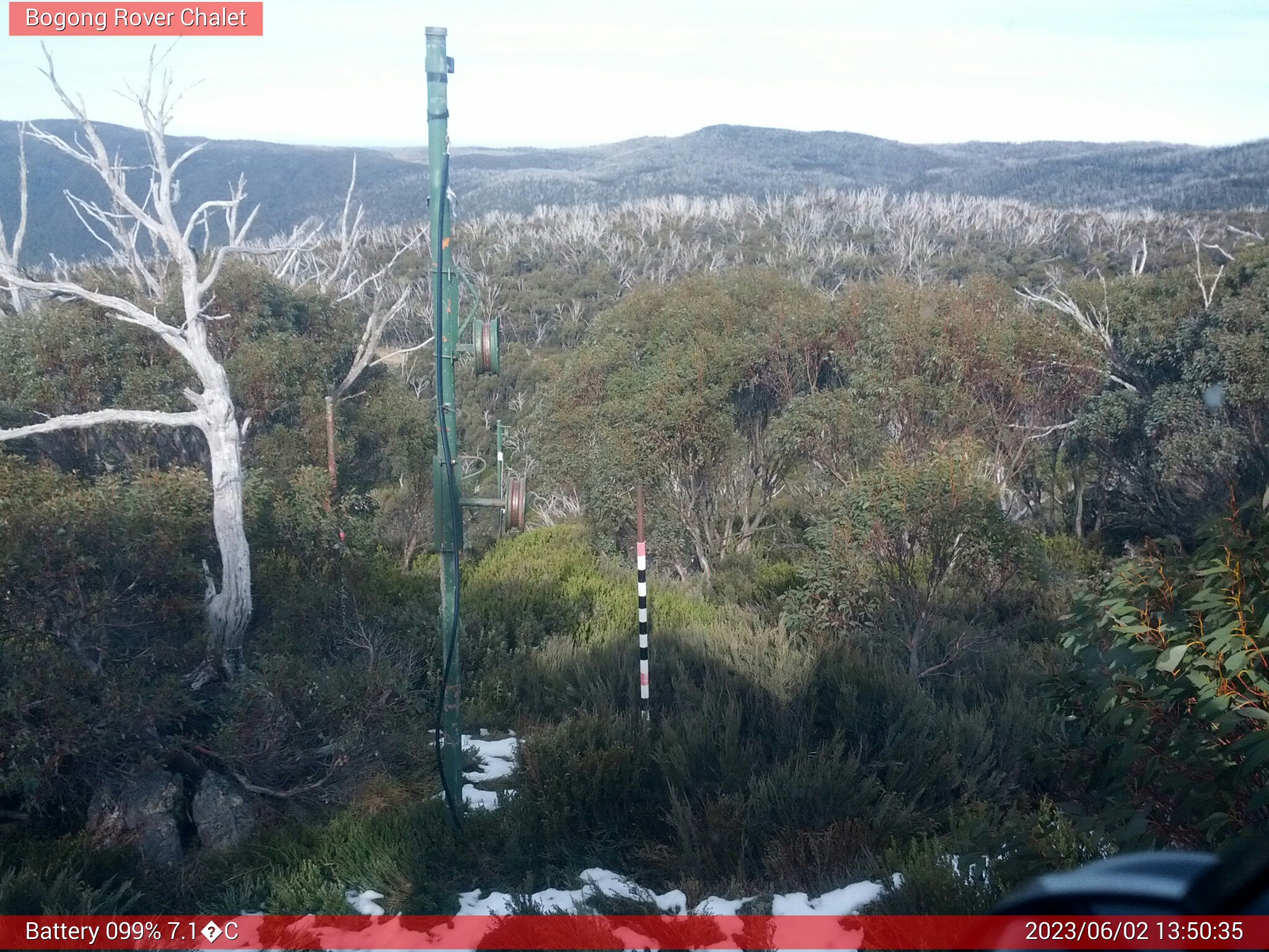 Bogong Web Cam 1:50pm Friday 2nd of June 2023