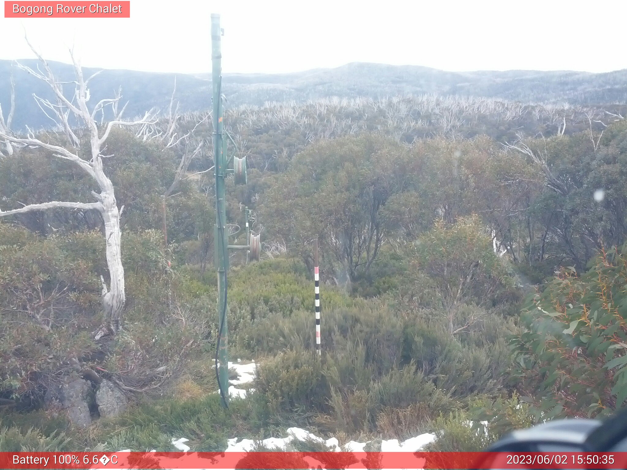 Bogong Web Cam 3:50pm Friday 2nd of June 2023