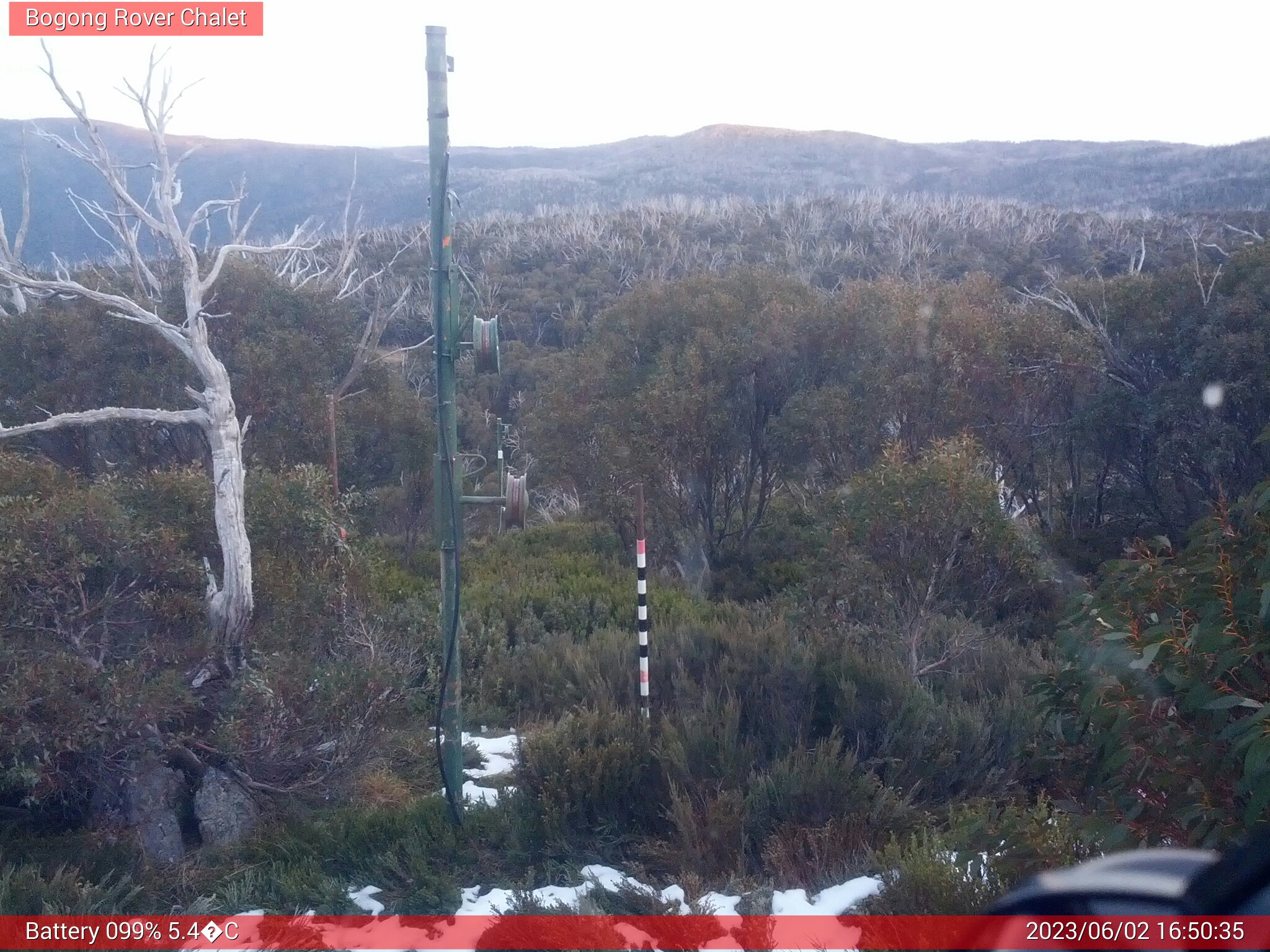 Bogong Web Cam 4:50pm Friday 2nd of June 2023