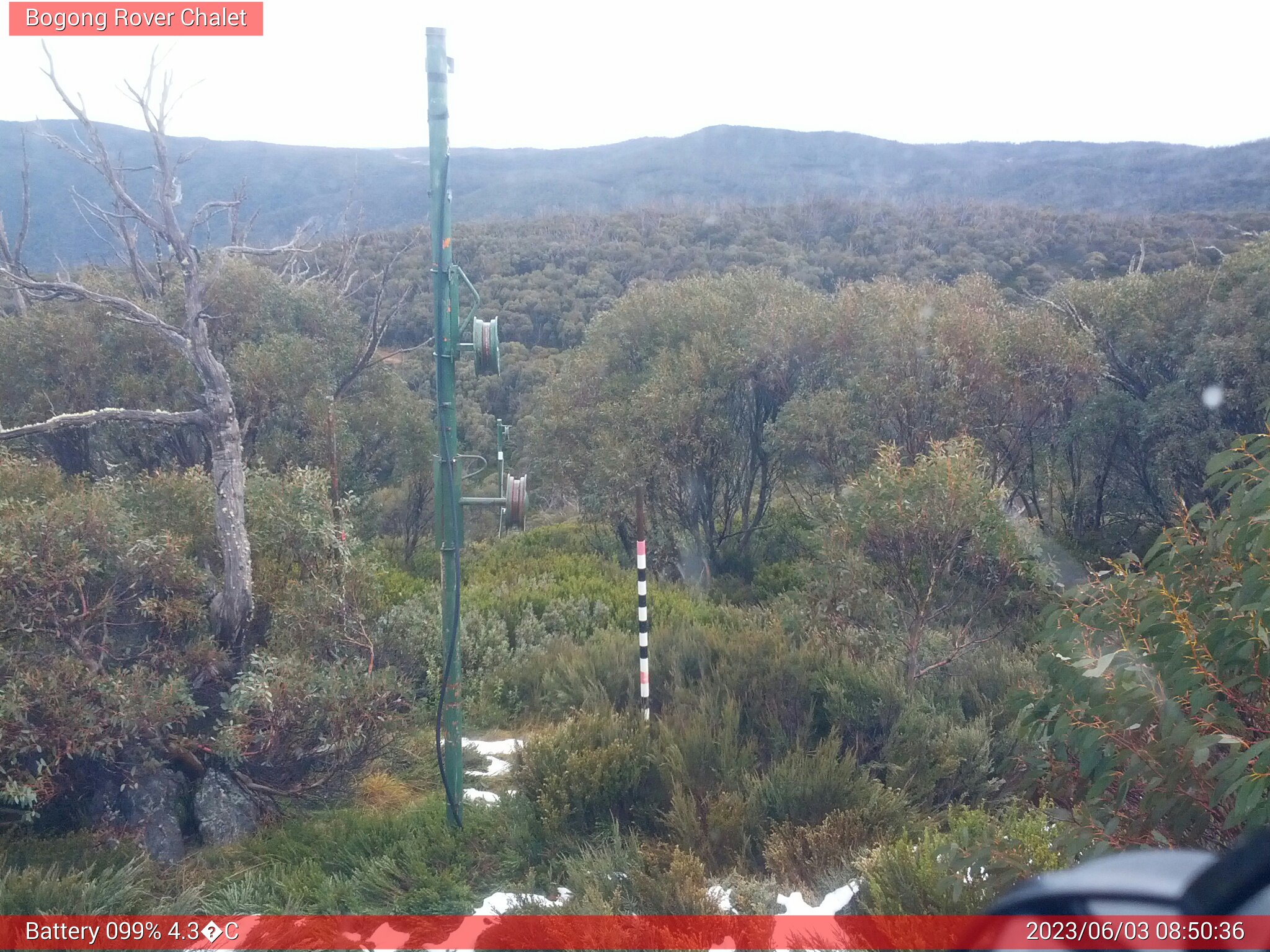 Bogong Web Cam 8:50am Saturday 3rd of June 2023